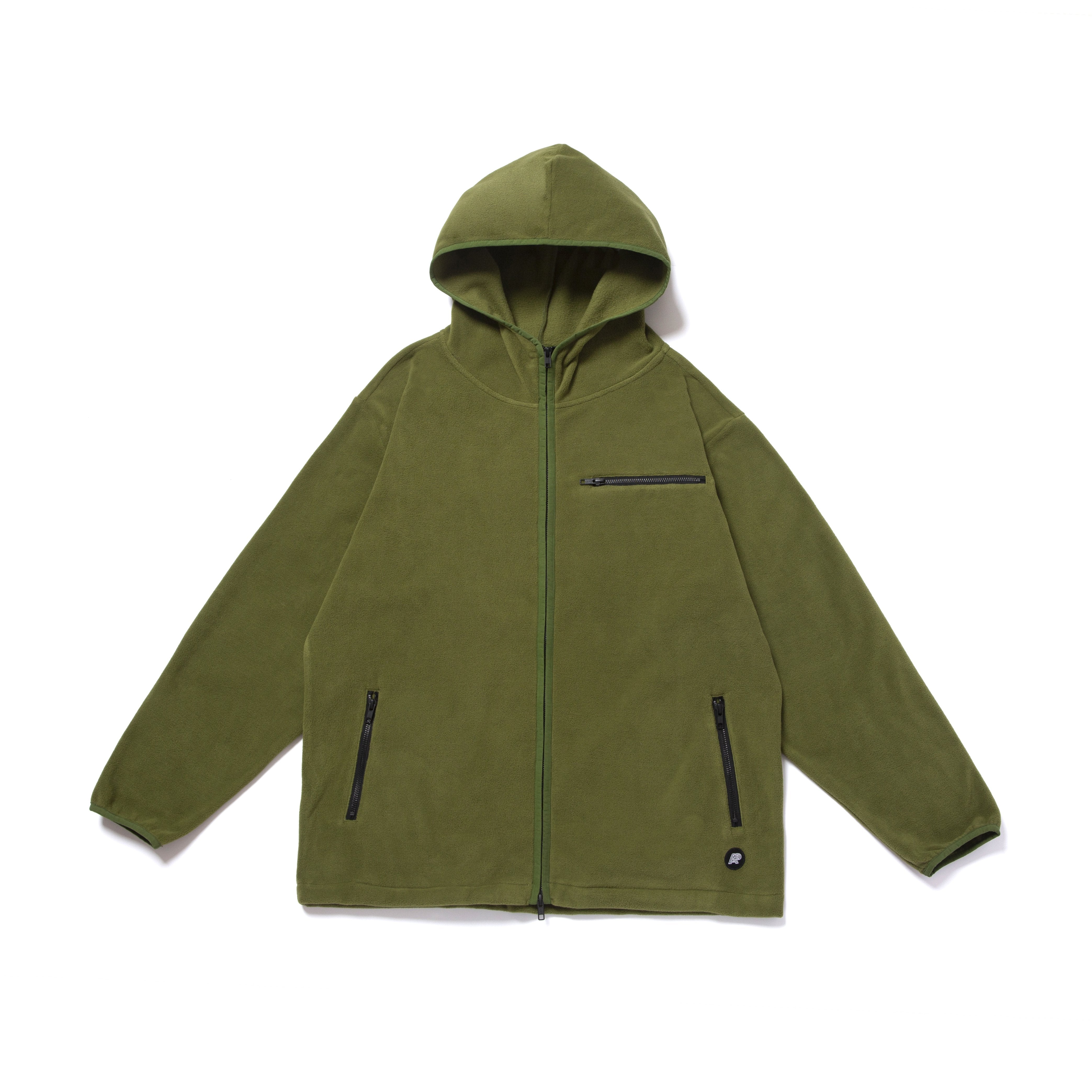 A&P POLAR FLEECE ZIP UP HOODY OLIVE (FULFILLMENT)