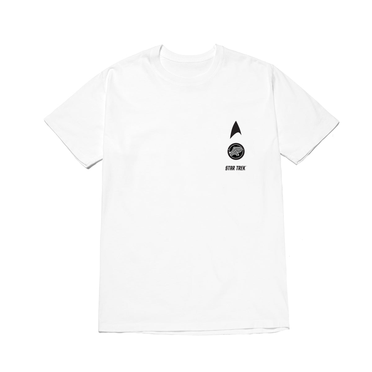 A&P x STAR TREK STACK TEE WHITE (FULFILLMENT)