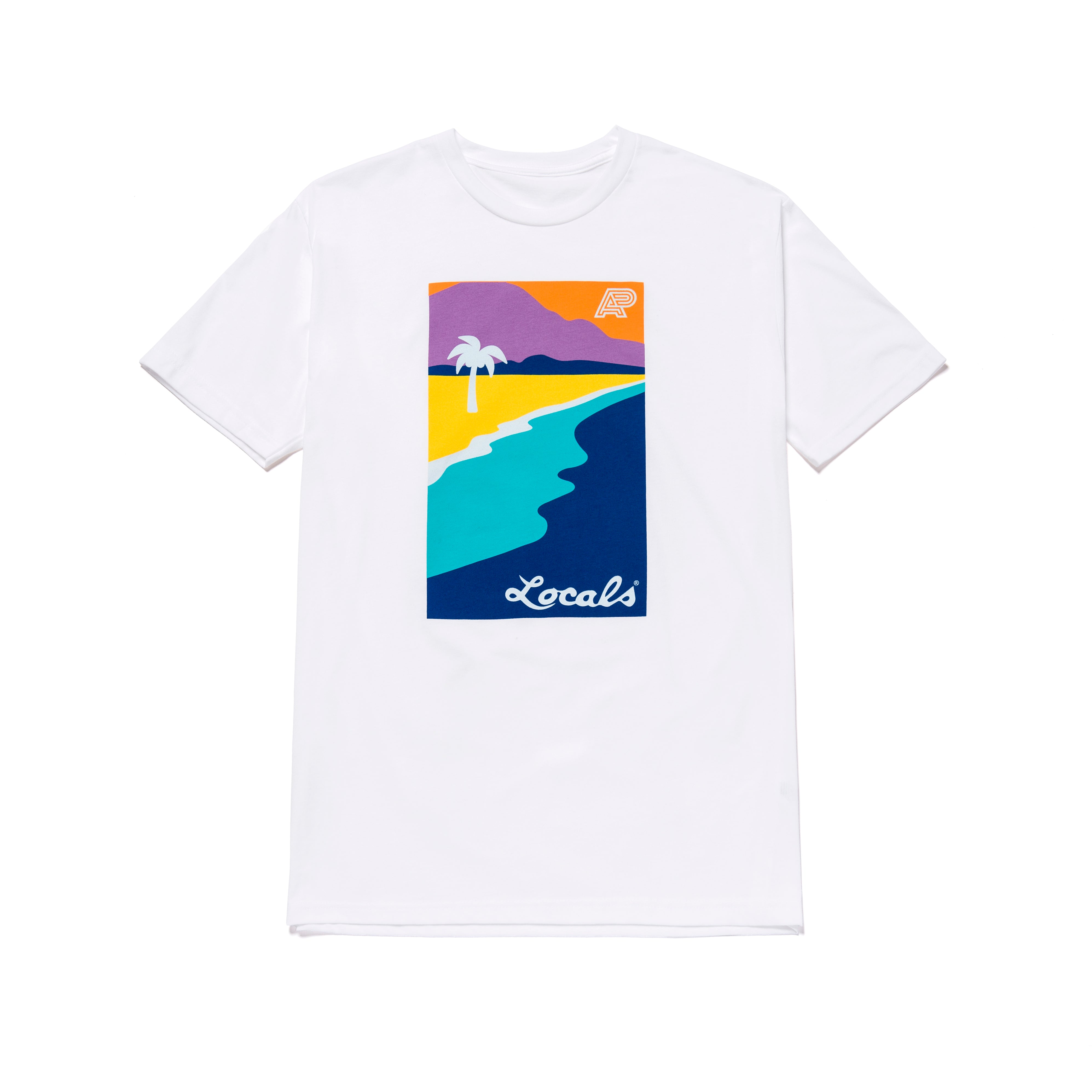 A&P LOCALS 2 SCENE TEE WHITE