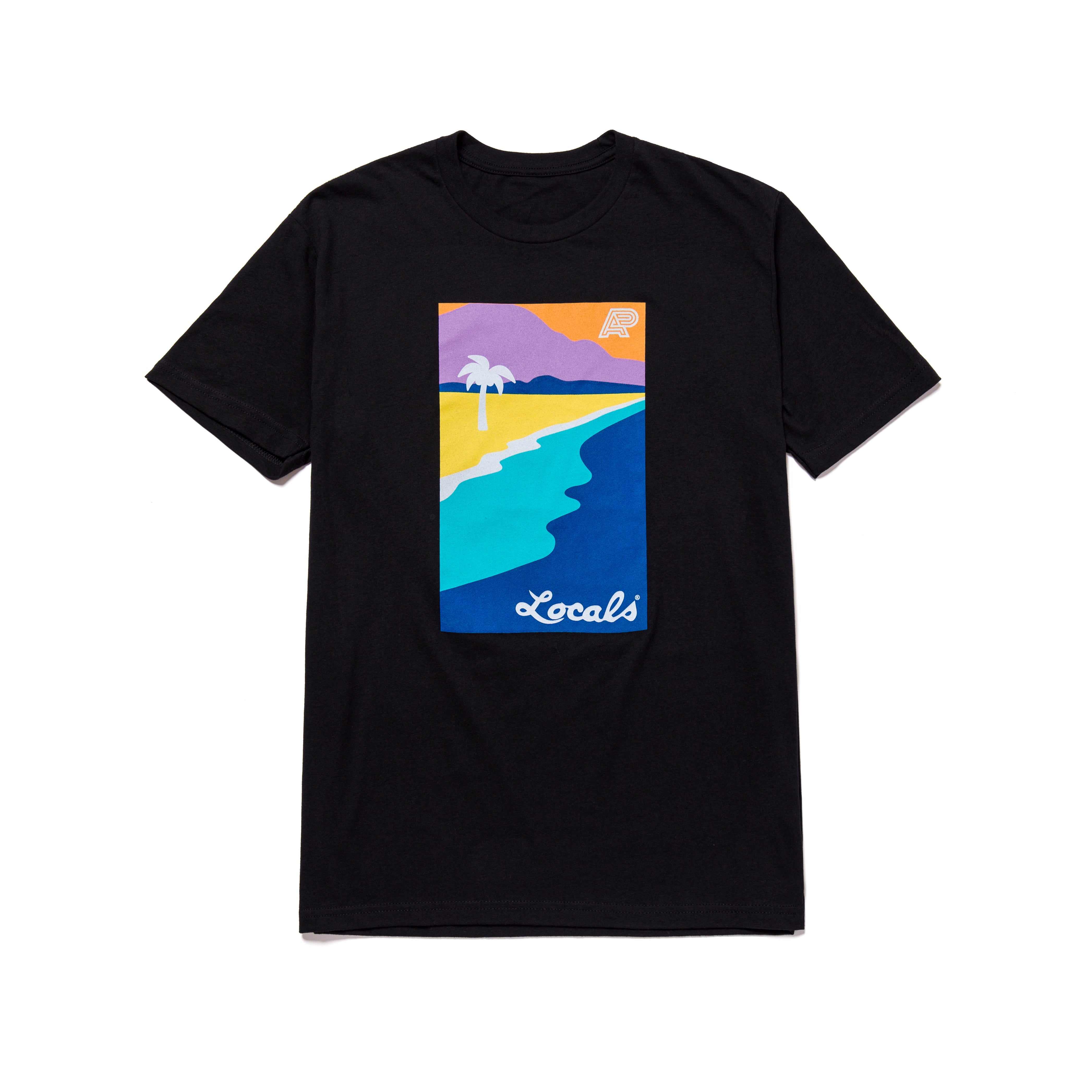 A&P LOCALS 2 SCENE TEE BLACK