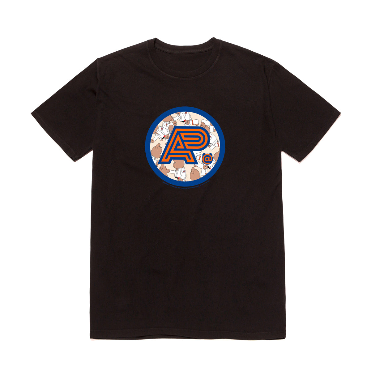 A&P BE@RBRICK MARK TEE BLACK