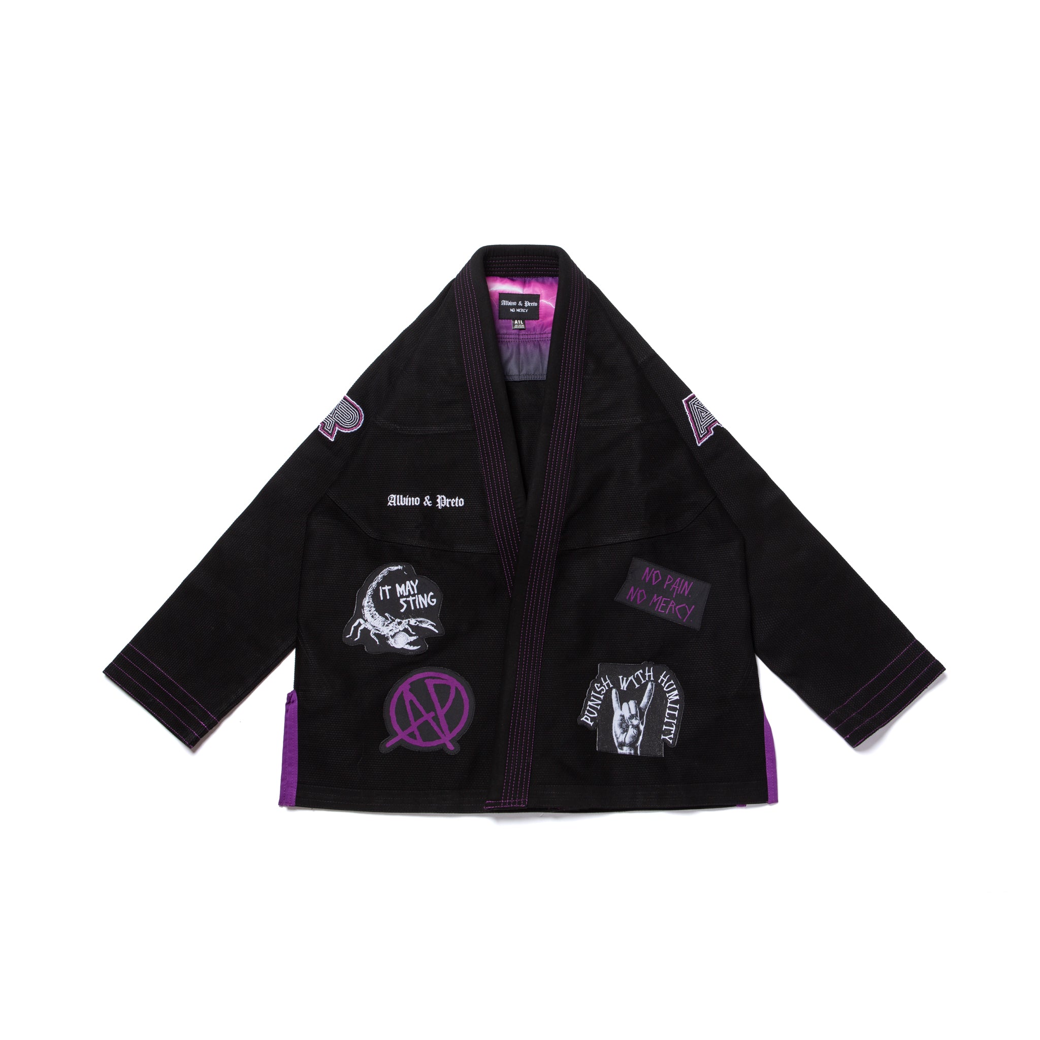 A&P B85 NO MERCY KIMONO BLACK (FULFILLMENT)
