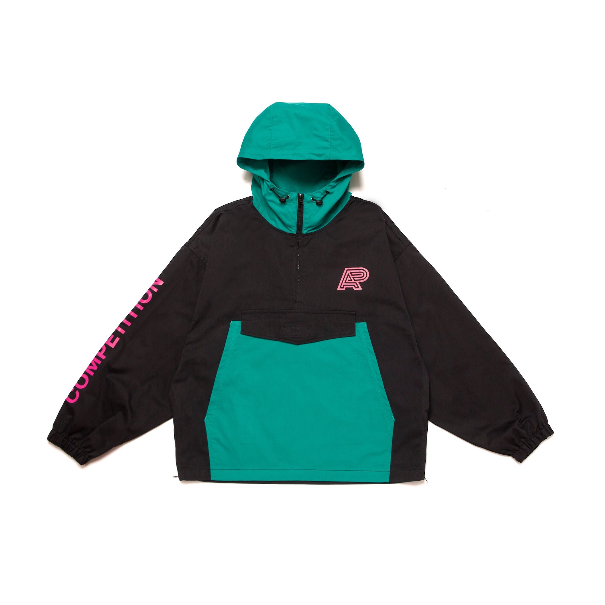 A&P CLASSIC ANORAK 20 JACKET BLACK/TEAL (FULFILLMENT)