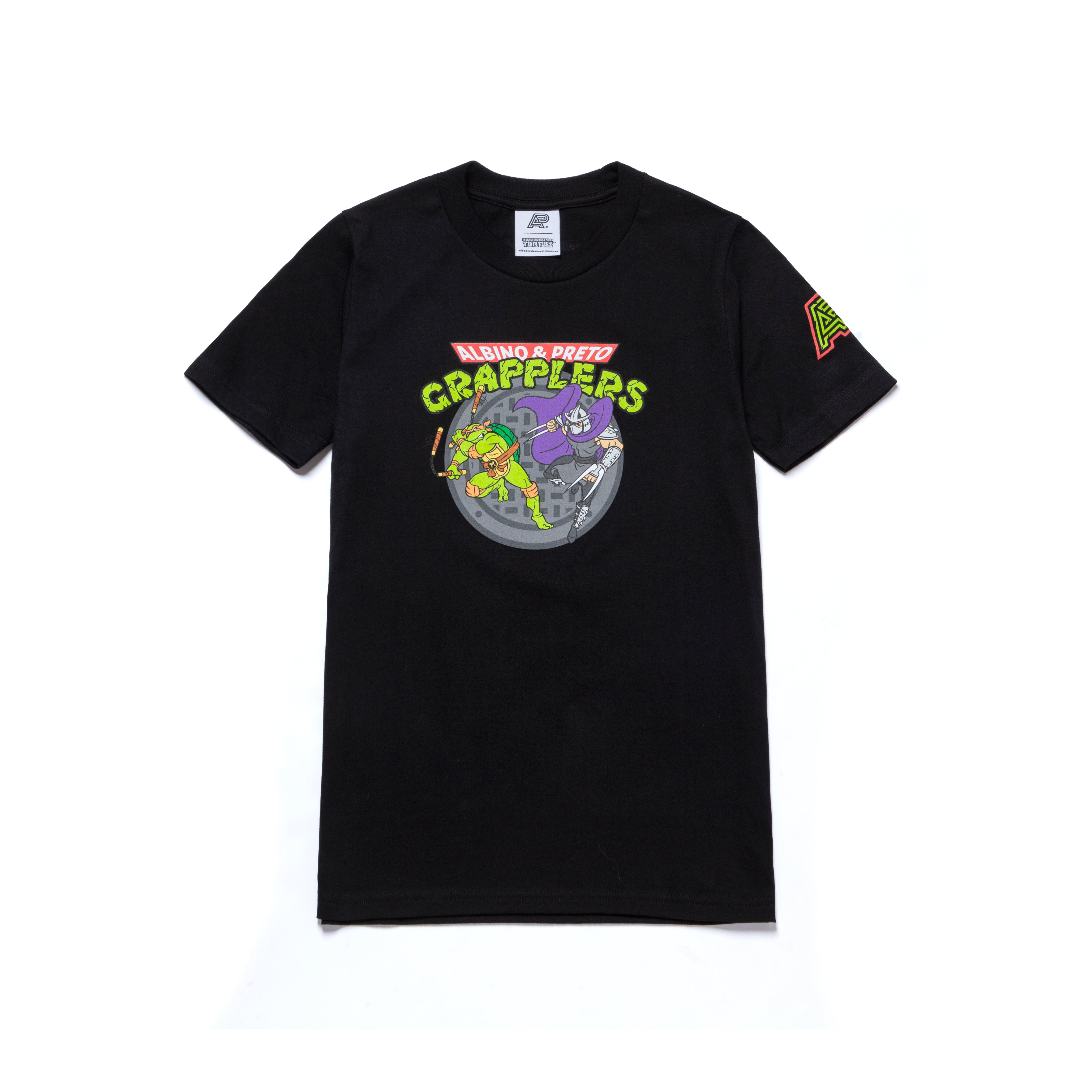 A&P TMNT GRAPPLERS KIDS TEE BLACK