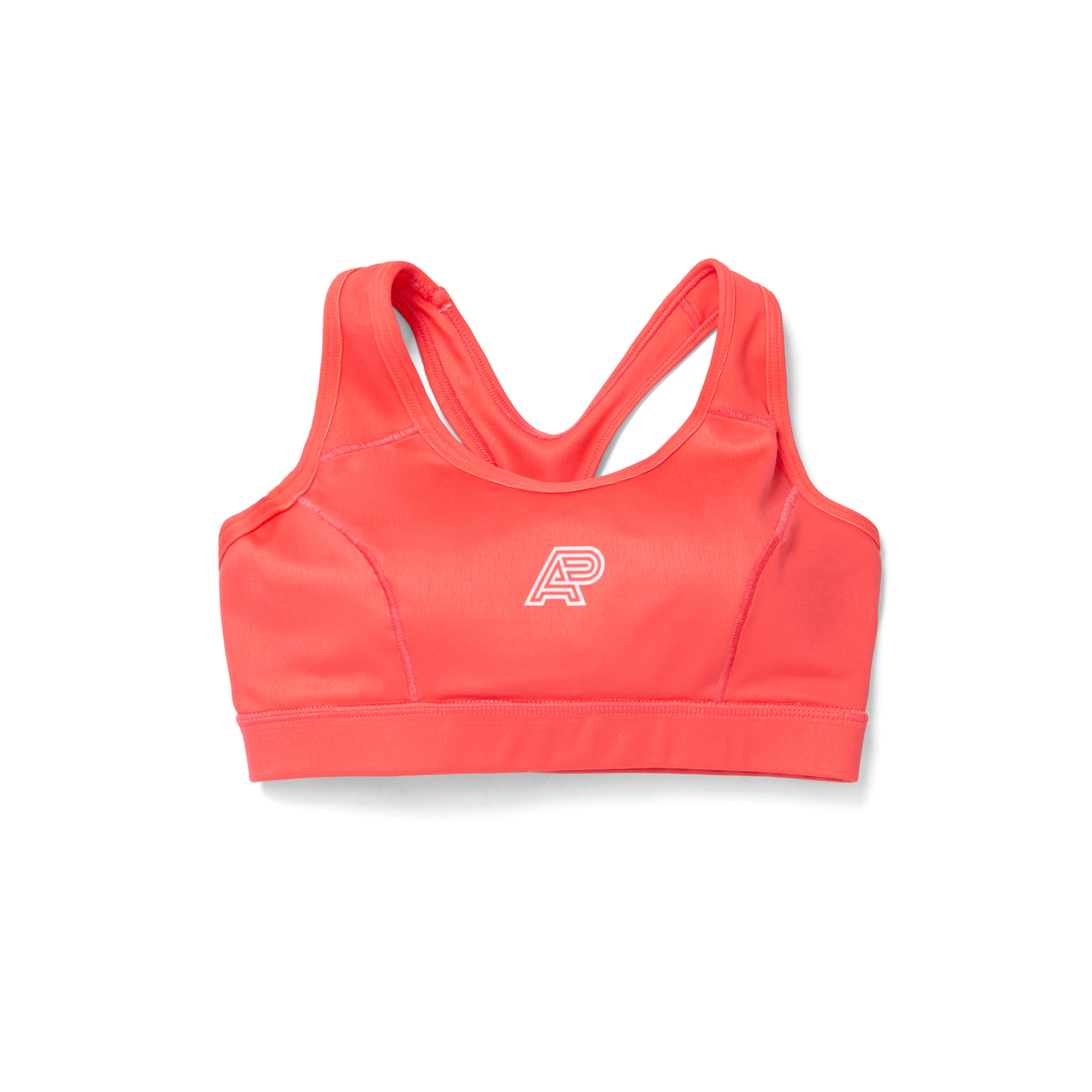A&P WOMENS SPORTS BRA SALMON ORANGE