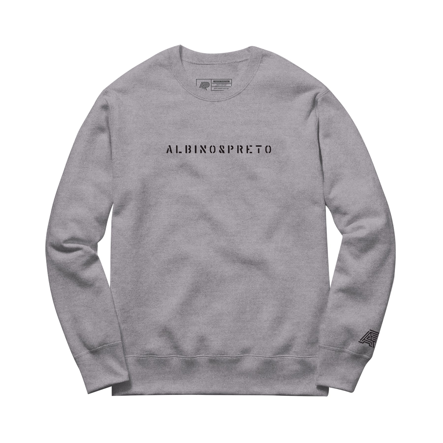 ALBINO & PRETO STENCIL CREWNECK (FULFILLMENT)