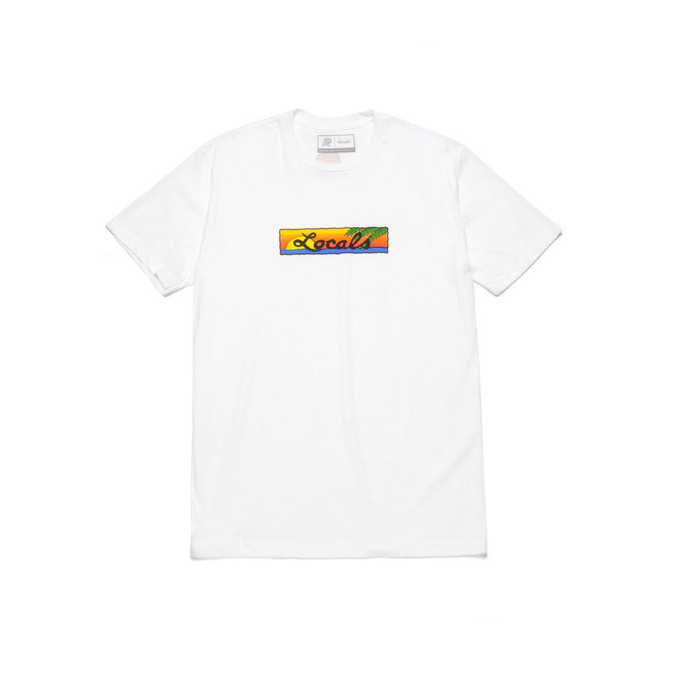 A&P LOCALS SUNSET TEE WHITE