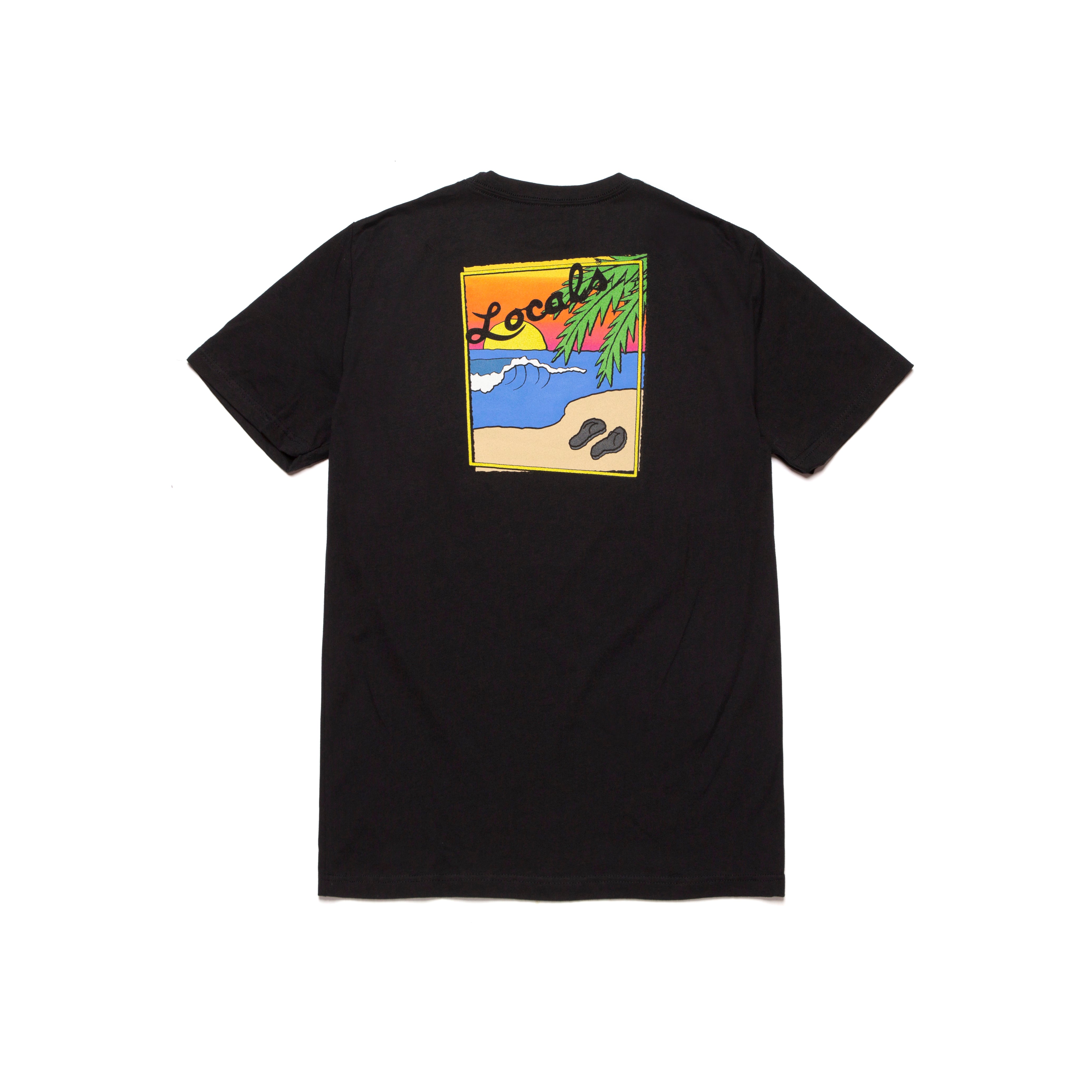A&P LOCALS PIPELINE TEE BLACK