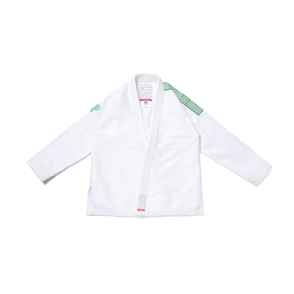 A&P B75 Q4 HERRINGBONE CLASSIC KIMONO WHITE