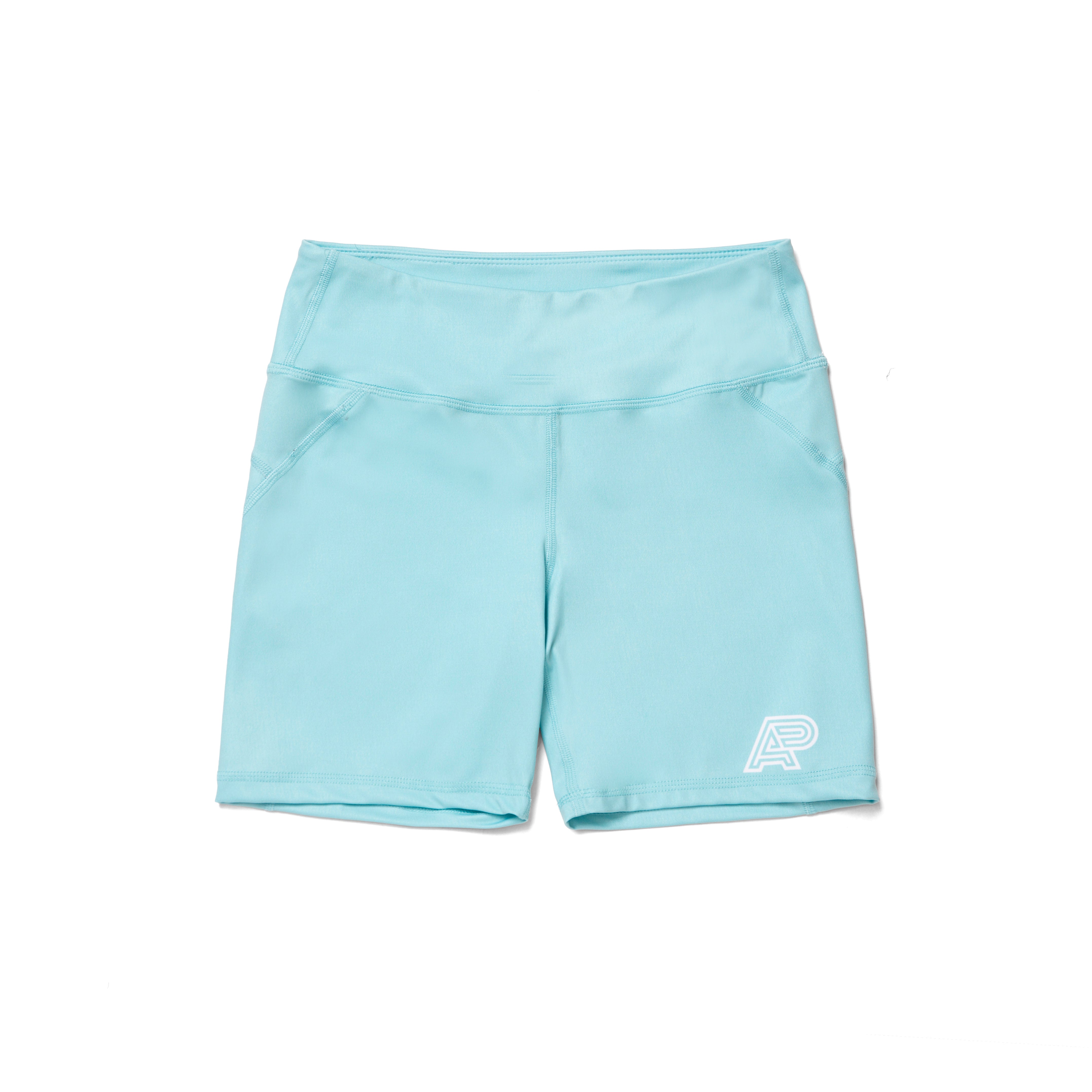 A&P WOMENS COMPRESSION SHORTS TURQUOISE (FULFILLMENT)