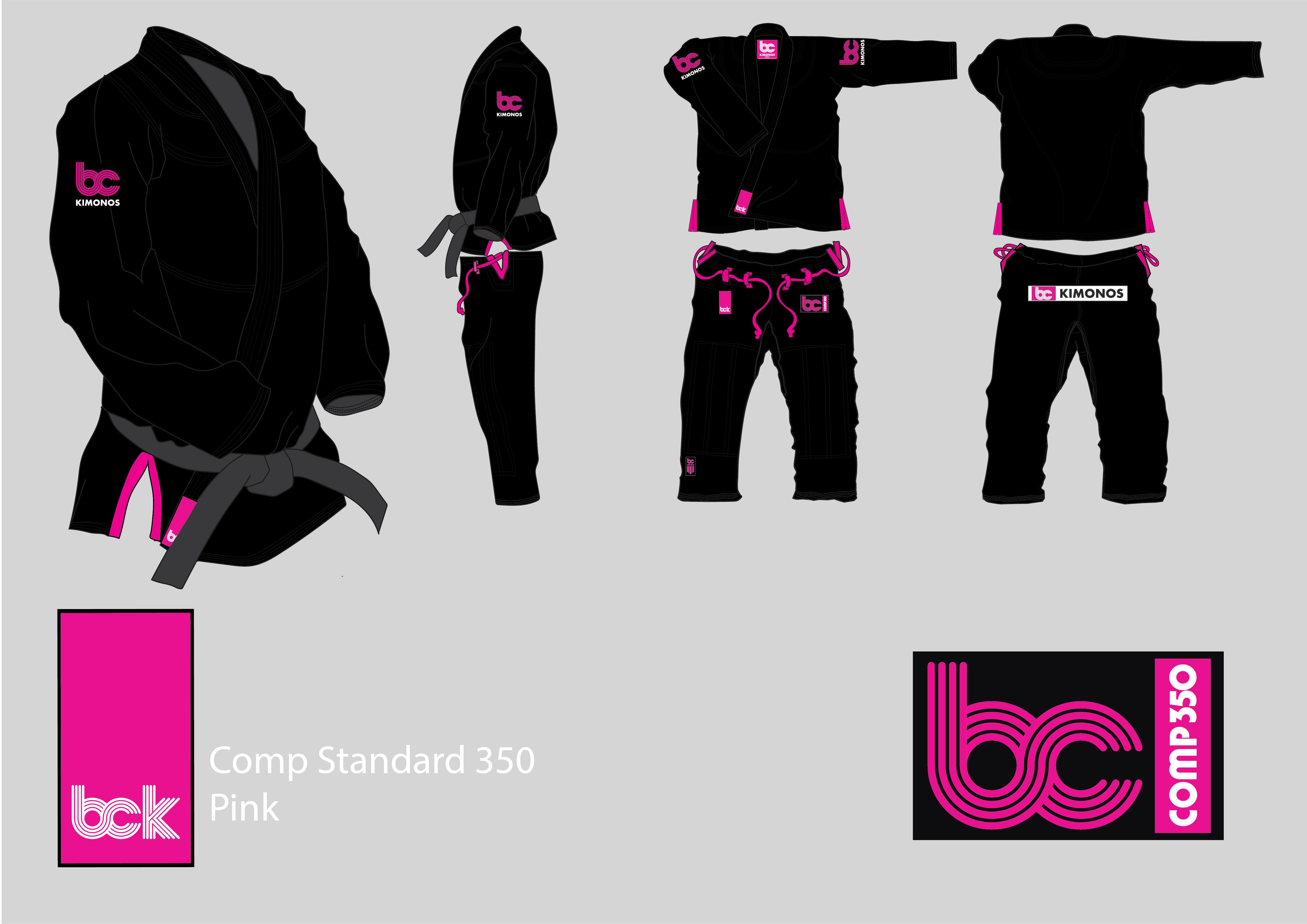 Brazilian Jiu JItsu Comp350 Ultralight Pink Kimono