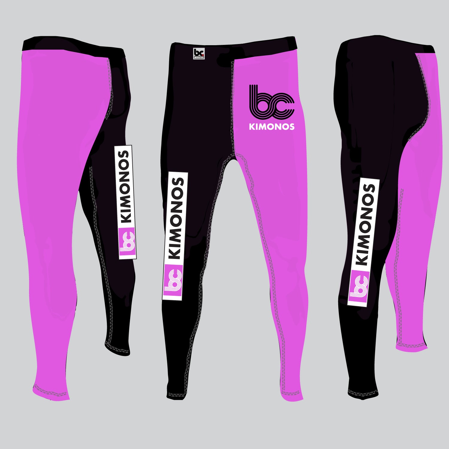 BJJ NoGI Grappling Spats/Tights: Pink