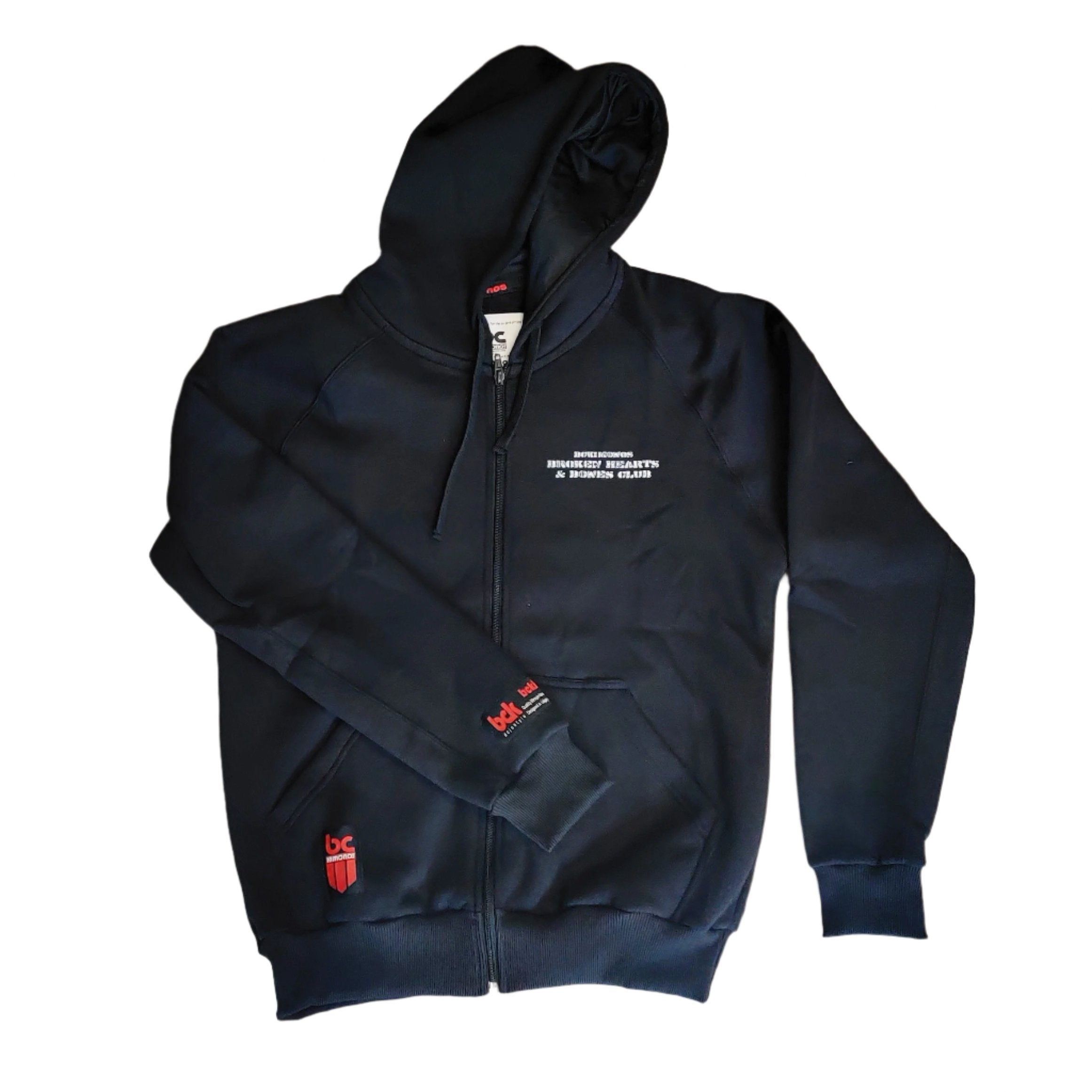 BJJ Zip Up Hoodie: Broken Hearts and Bones