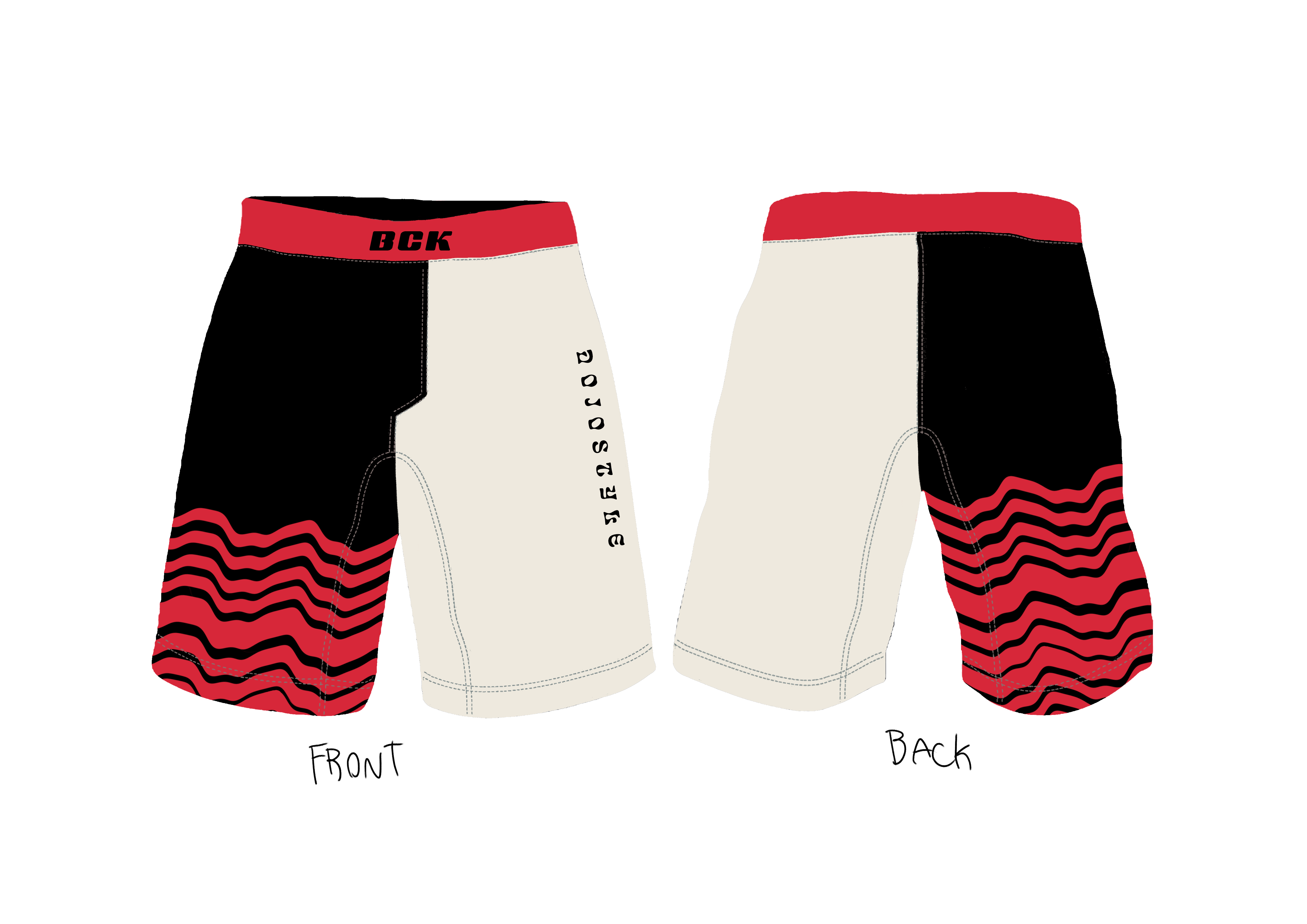 BJJ NoGi Grappling Shorts: Big Cat