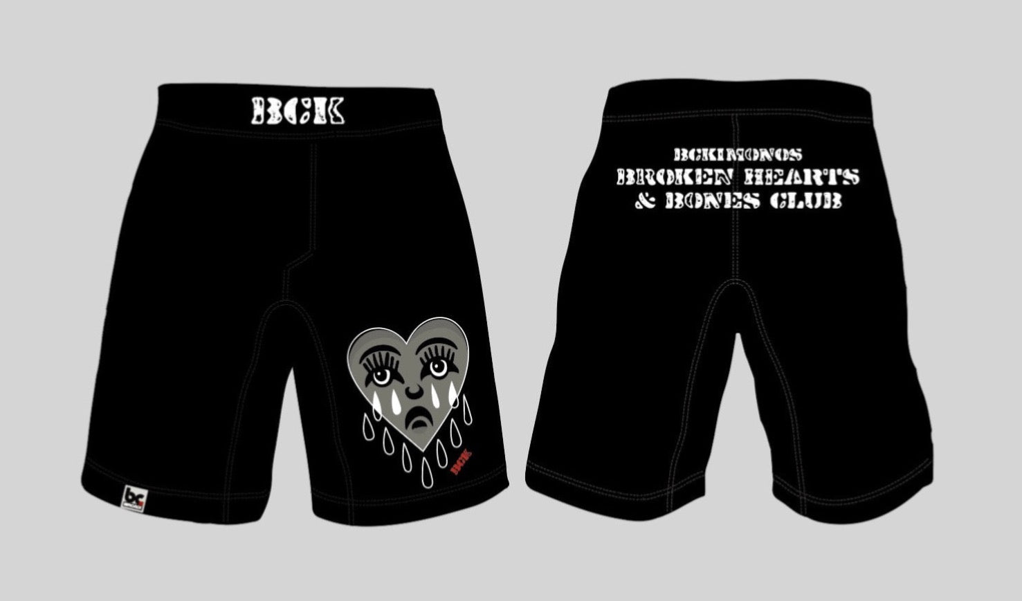 BJJ NoGi Grappling Short: Broken Hearts & Bones