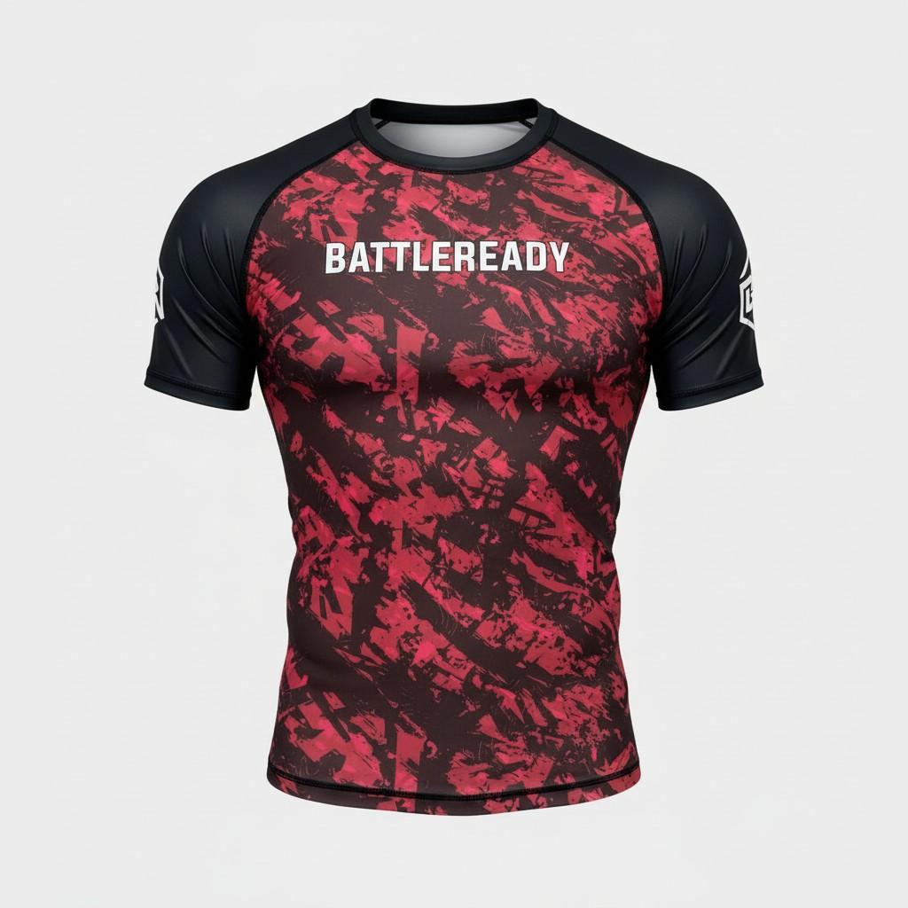 Red Vortex Rash Guard