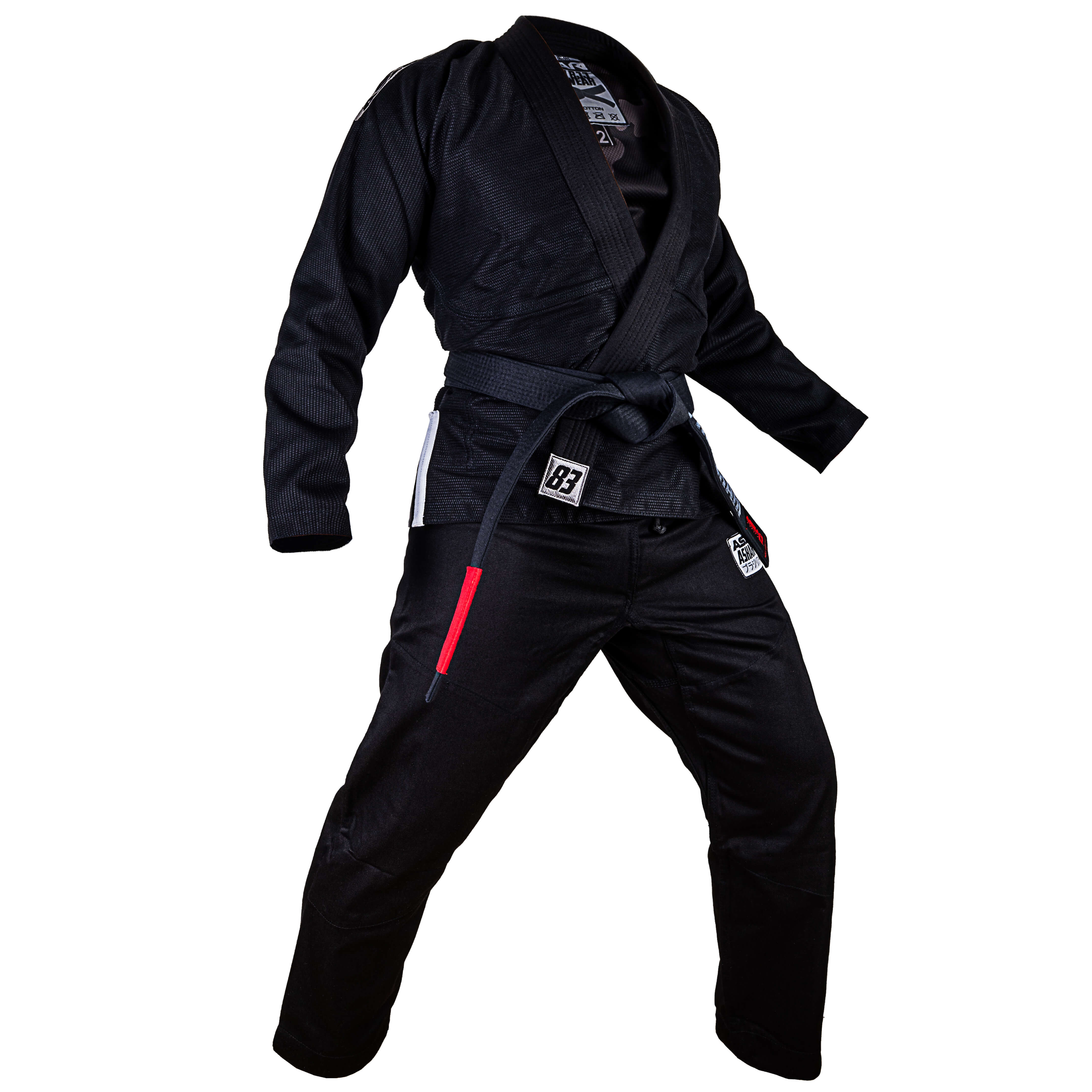 "SILVERBACK" BJJ GI KIMONO [BLACK/SILVER]