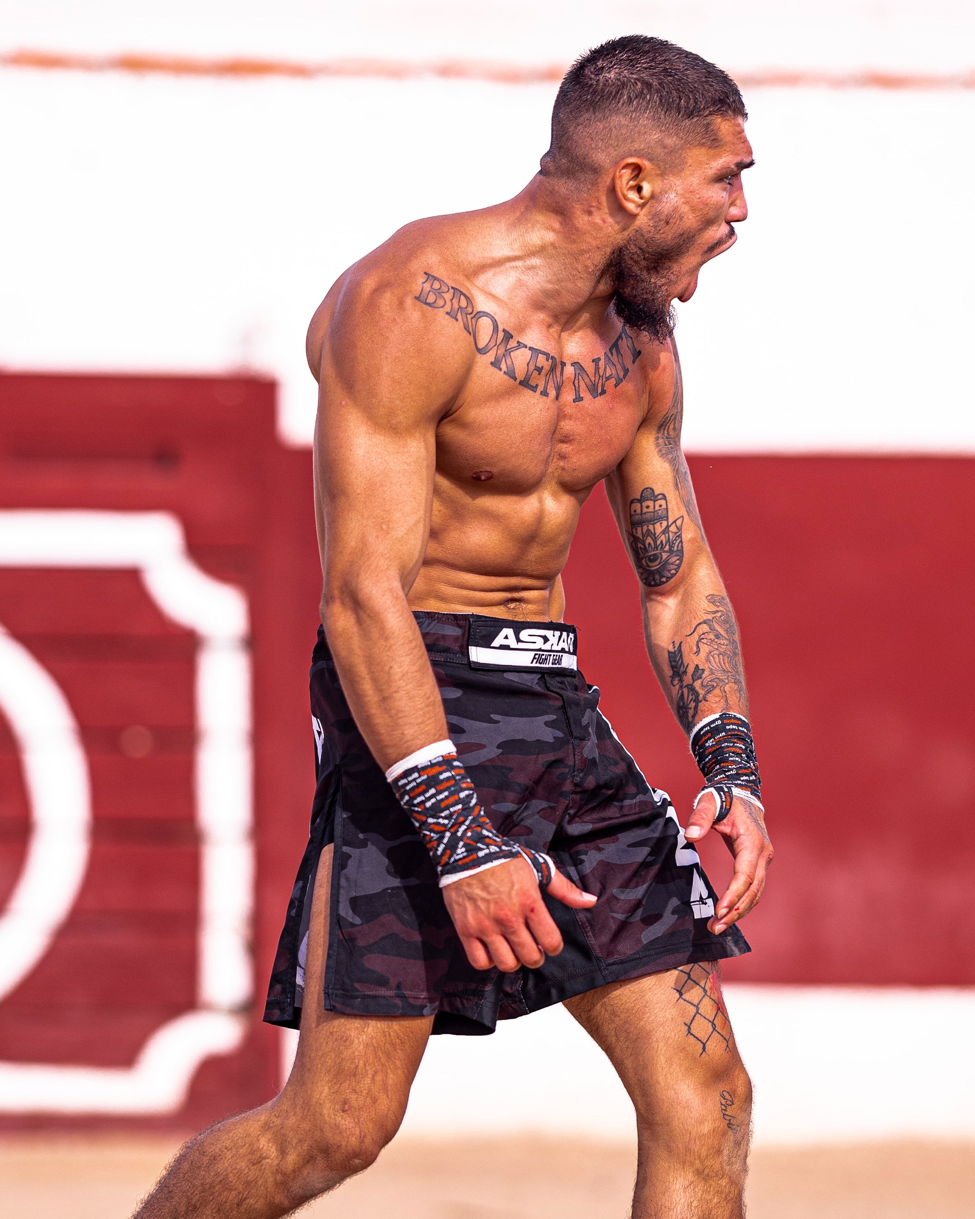 JJ MMA SHORTS [BROWN CAMOUFLAGE]