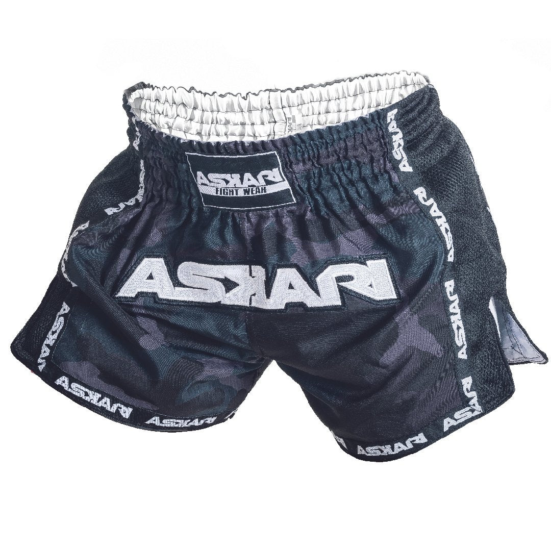 "BLACKOUT" MUAY THAI SHORTS