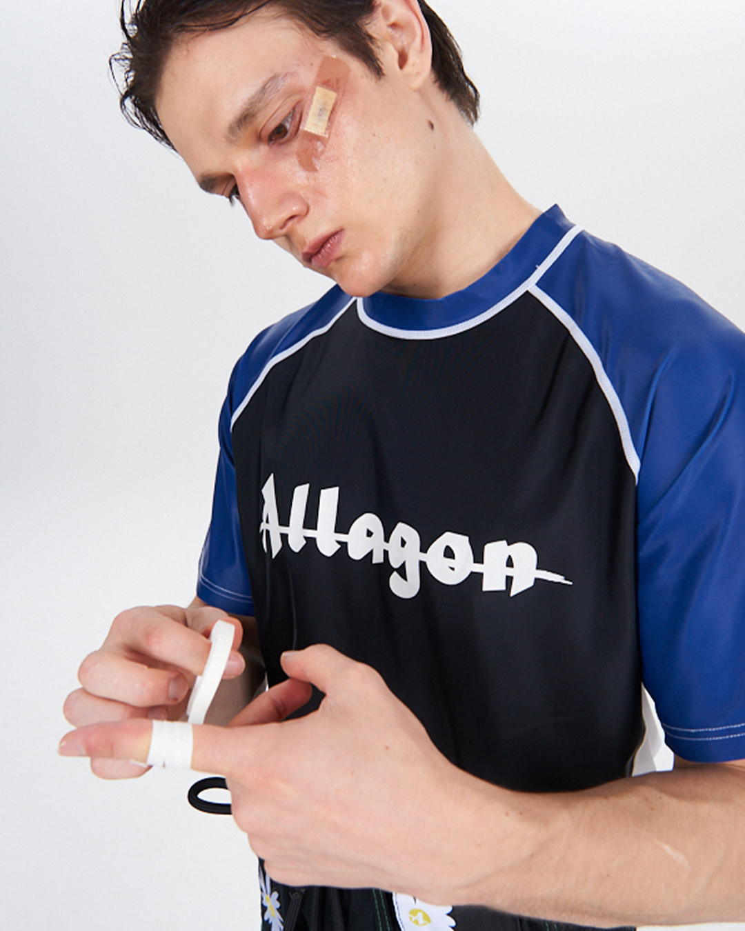 주짓수 래쉬가드-블루