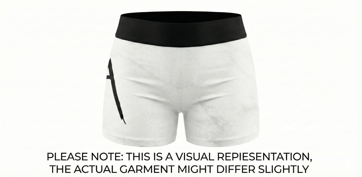 White CrossFit shorts