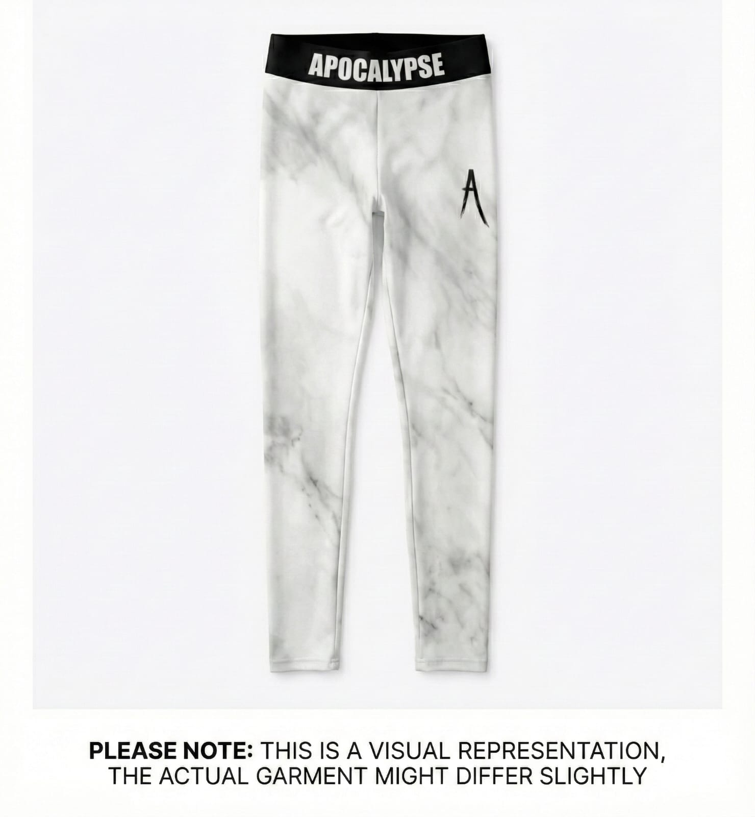 White Marble ladies leggings