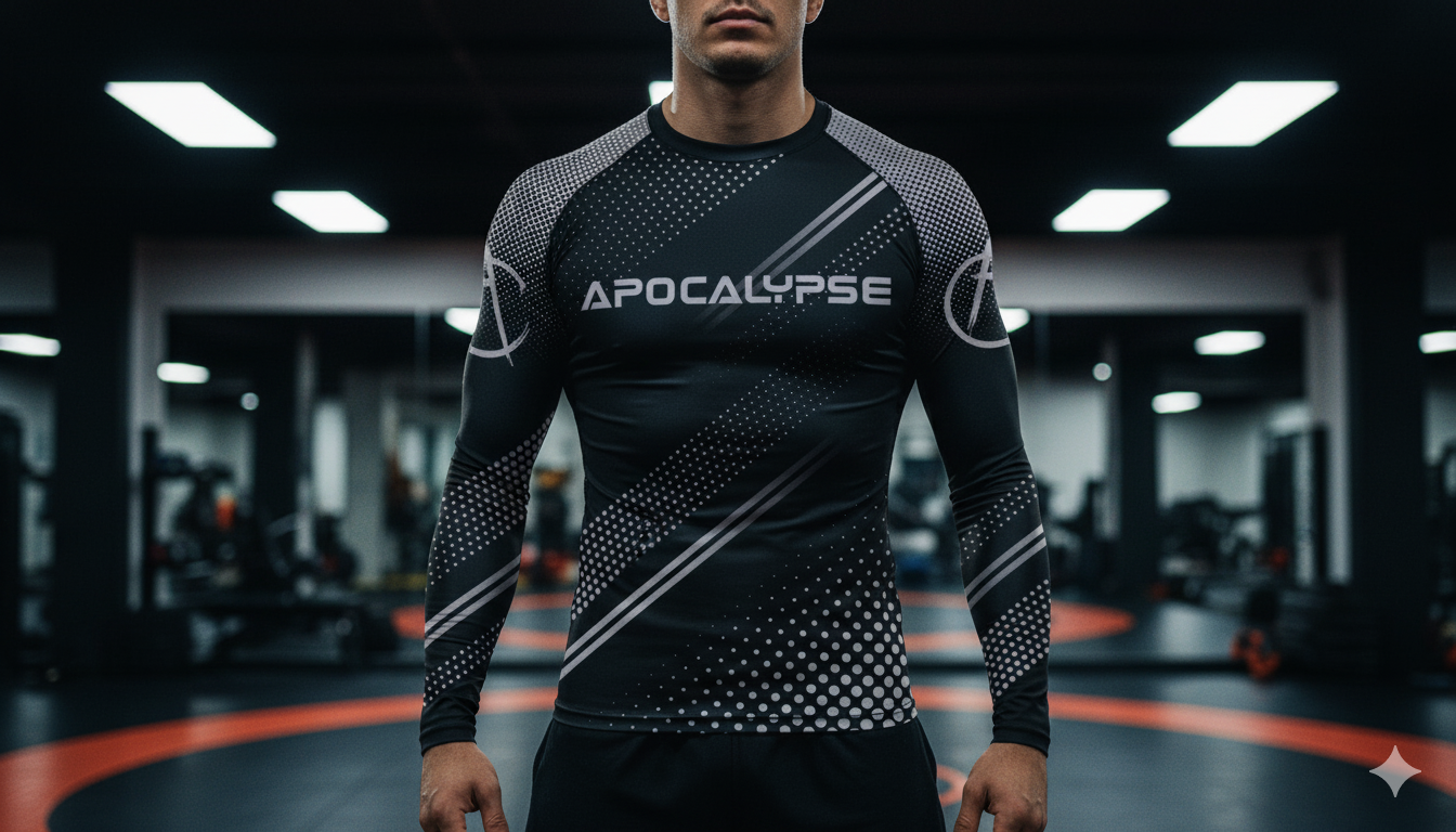 Signature Black long sleeve rash guard