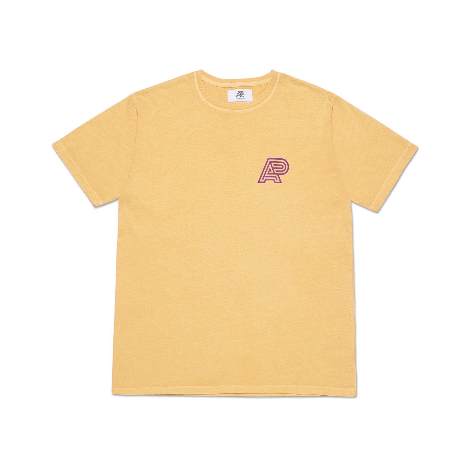 A&P PIGMENT DYED MARK TEE YELLOW