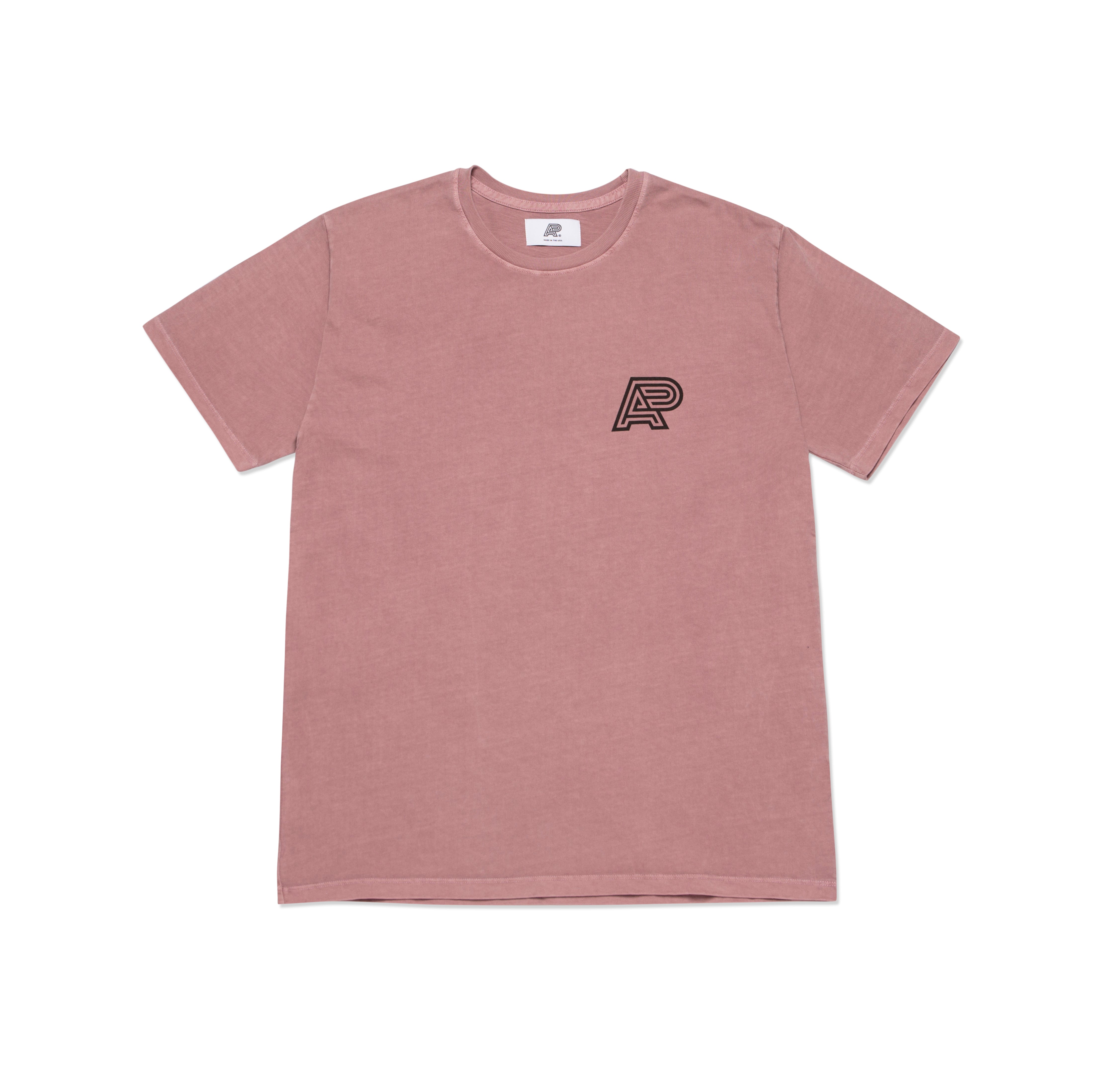 A&P PIGMENT DYED MARK TEE OD SALMON
