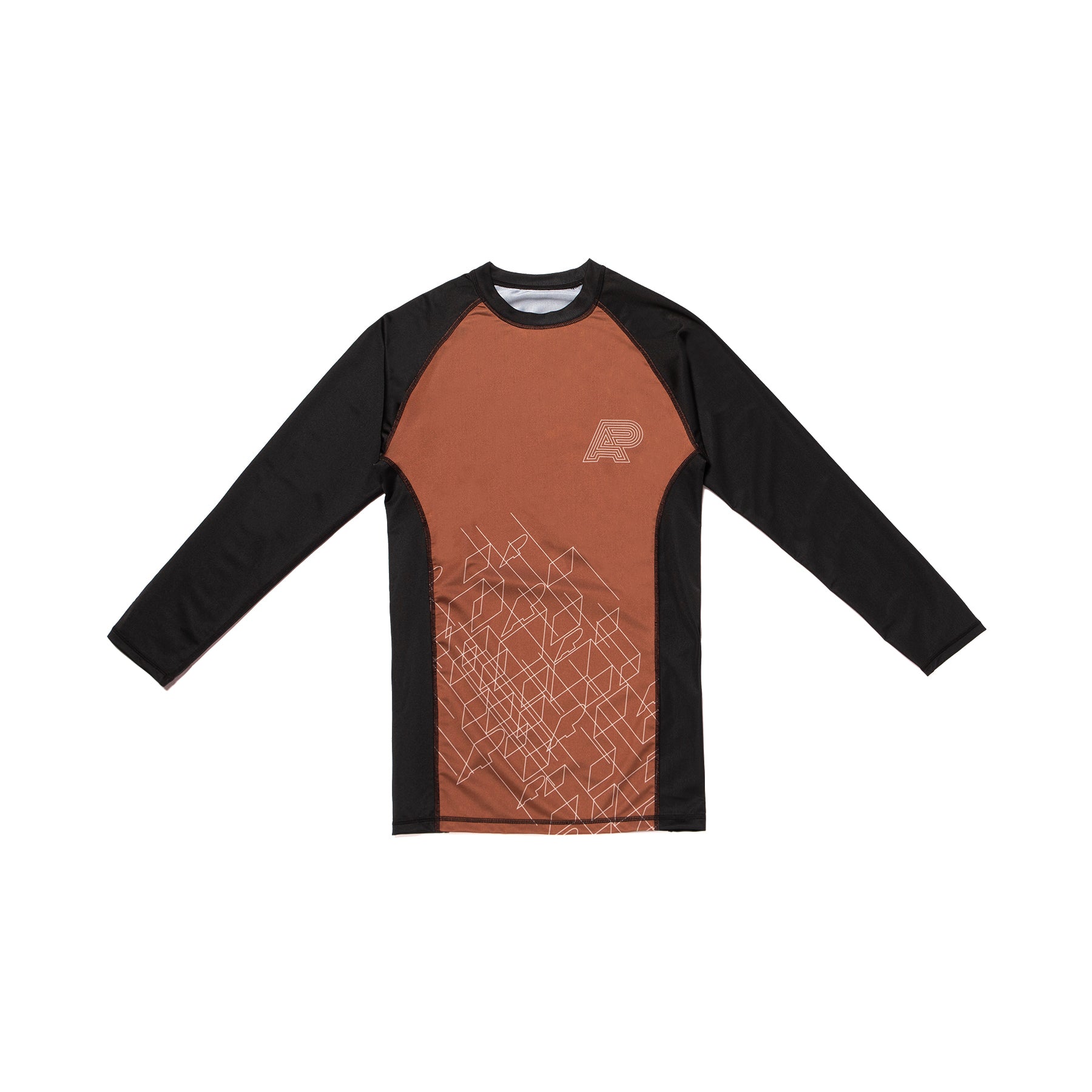 A&P WIREFRAME RASHGUARD BROWN