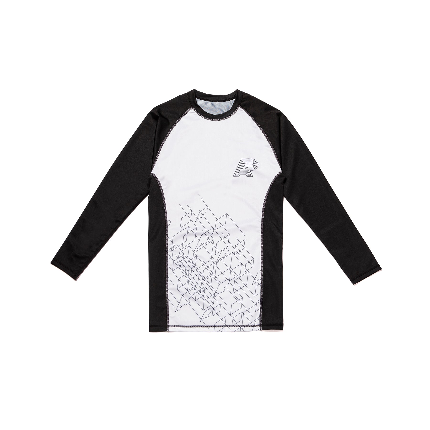 A&P WIREFRAME RASHGUARD WHITE (FULFILLMENT)
