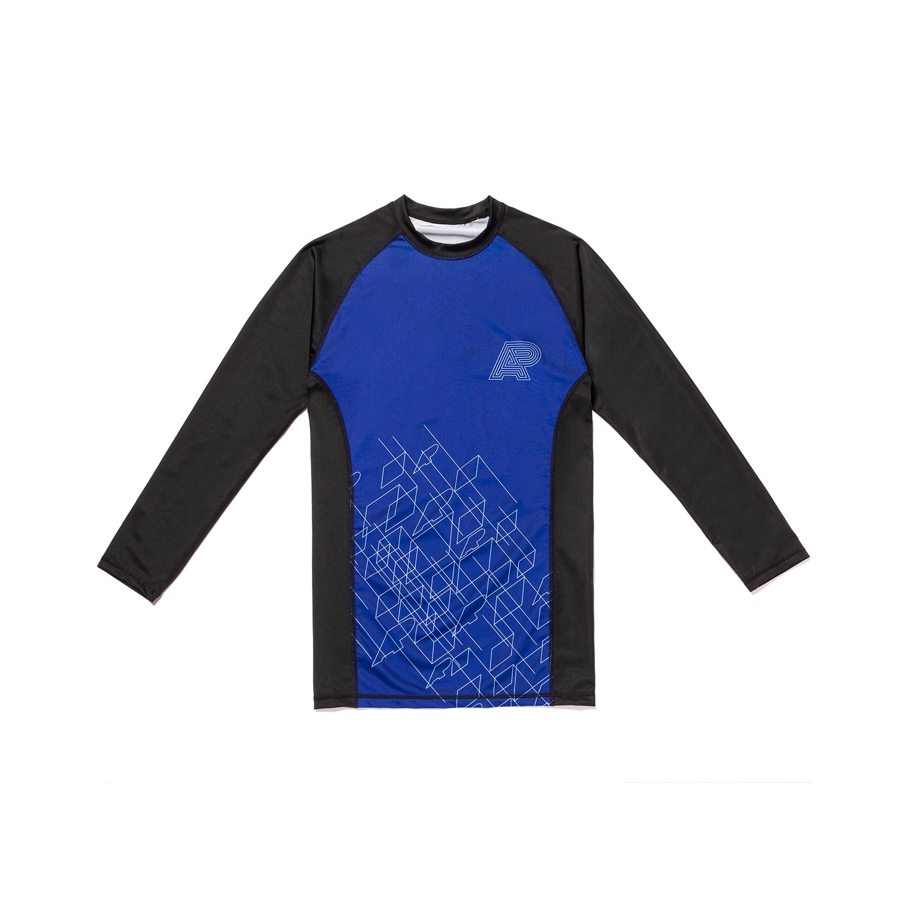 A&P WIREFRAME RASHGUARD BLUE (FULFILLMENT)