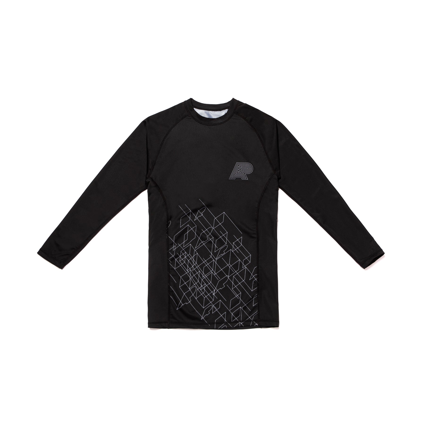A&P WIREFRAME RASHGUARD BLACK (FULFILLMENT)