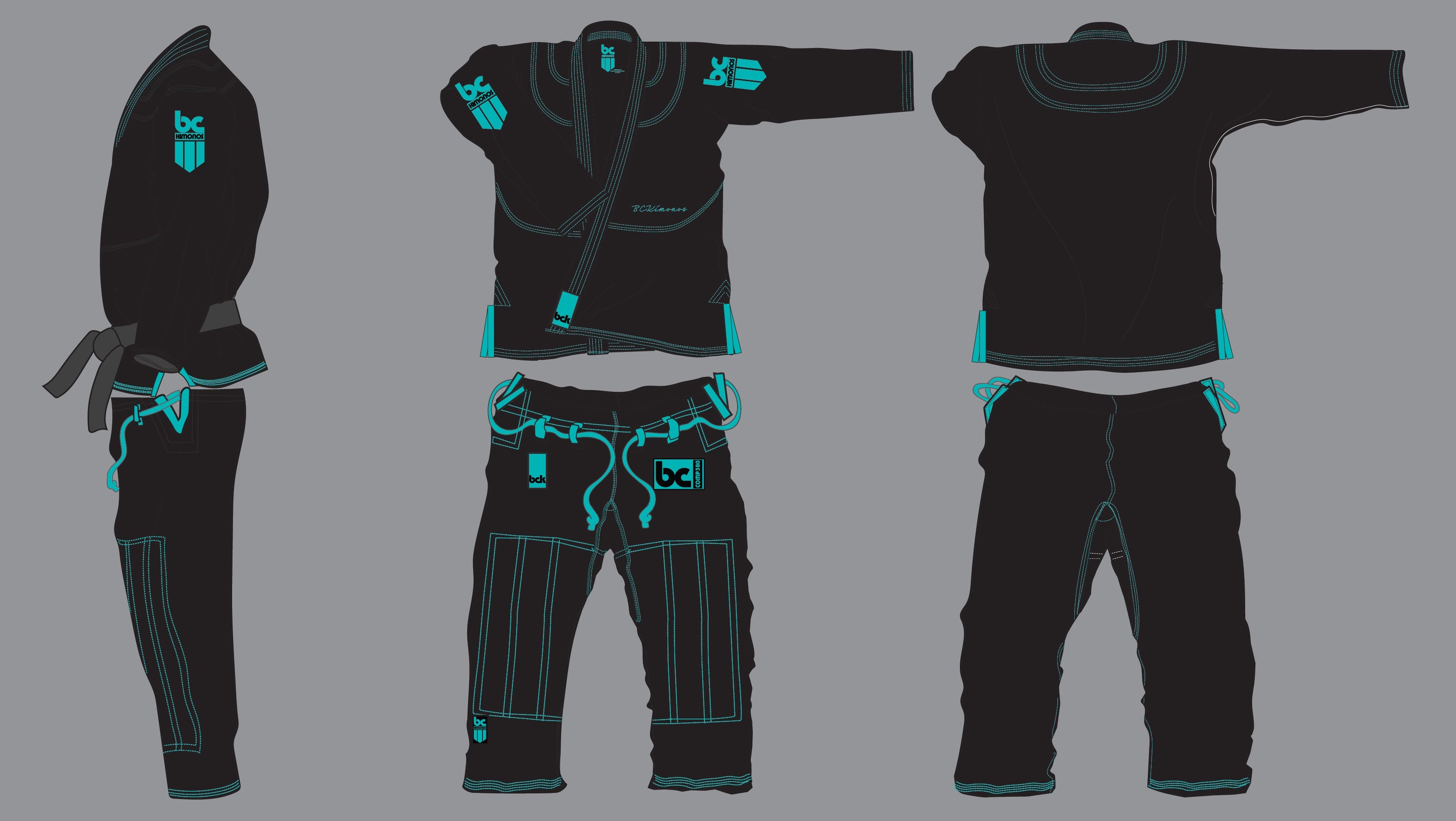Brazilian Jiu Jitsu Gi 380GSM Limited Edition: Teal and Black