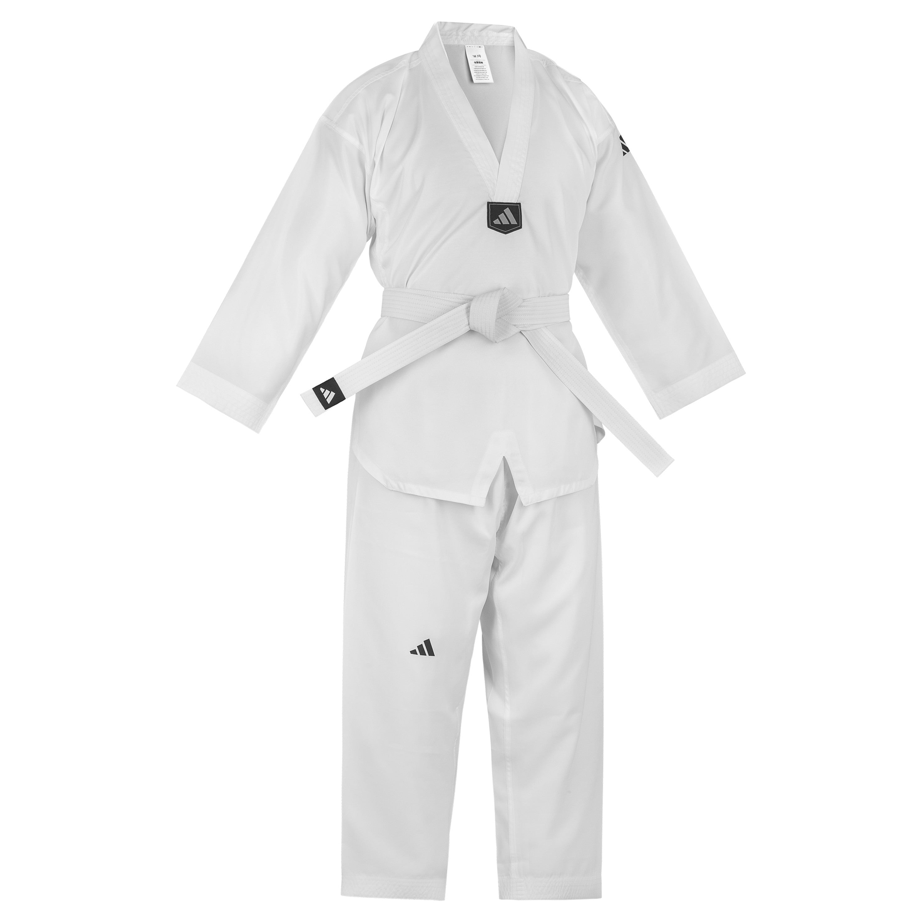 adidas Taekwondo Student Uniform--White, Black, Red/Black, Blue/Black, Poom Trim