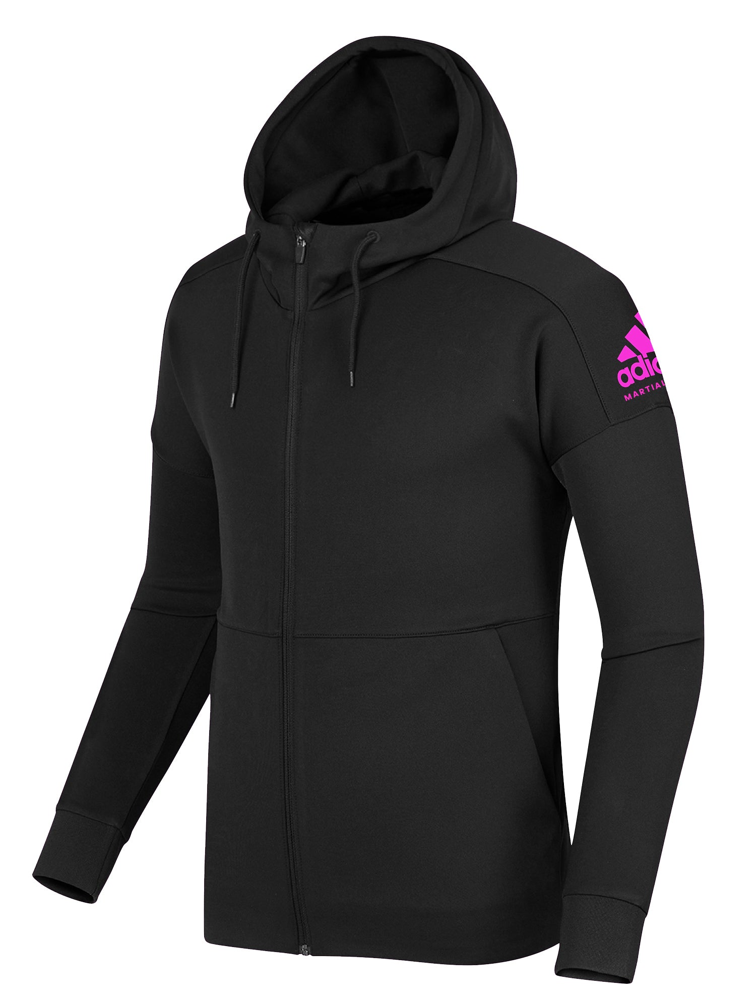 adidas Martial Arts Full Zipped Hooded Fleece Lined Sweatshirt Jacket