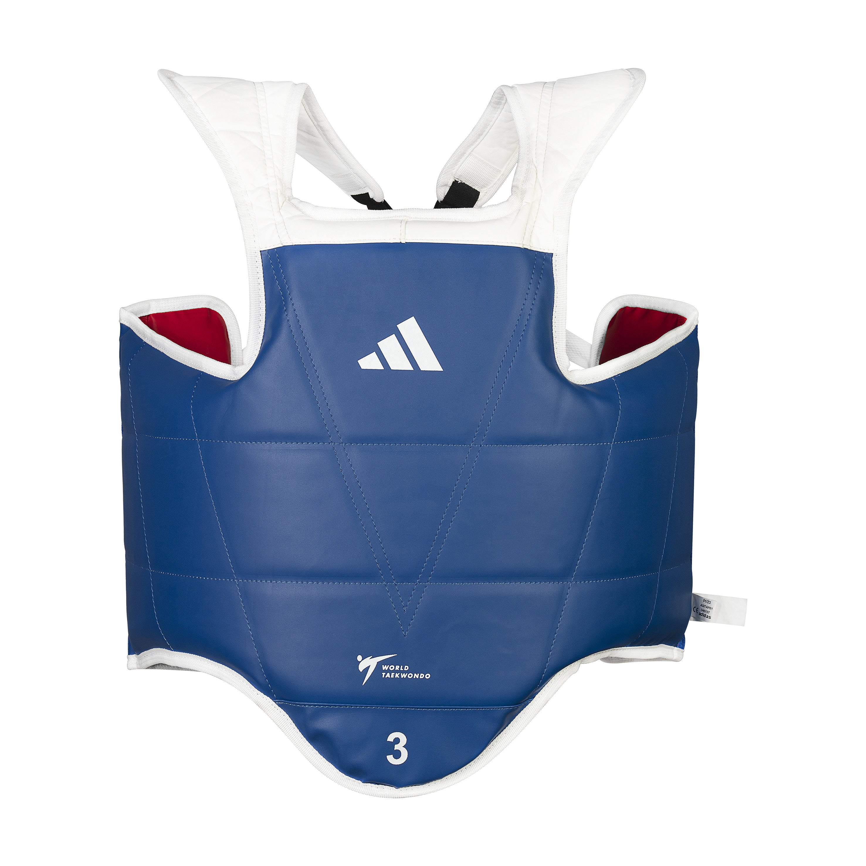 adidas Olympic Style Reversible Chest Guard - World Taekwondo Federation Approved