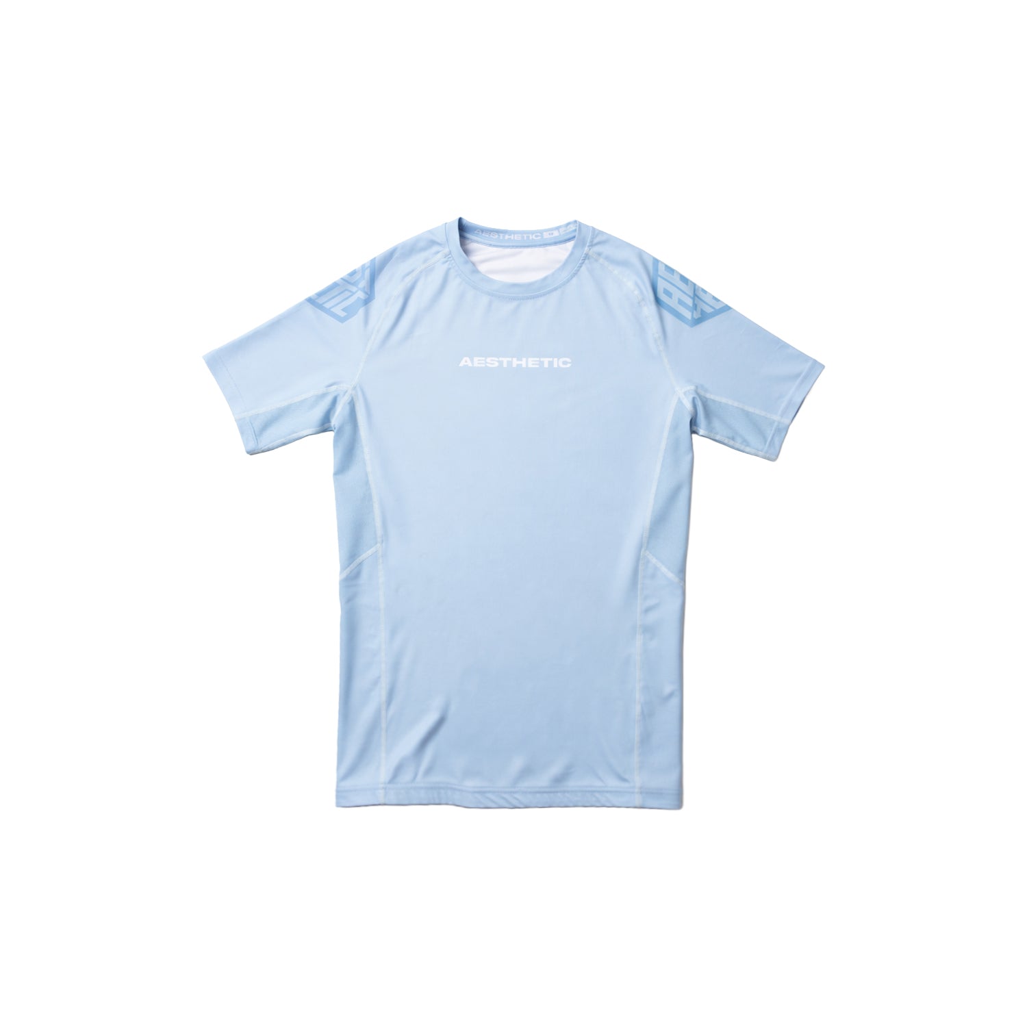 Pastel Blue Short Sleeve Rashguard