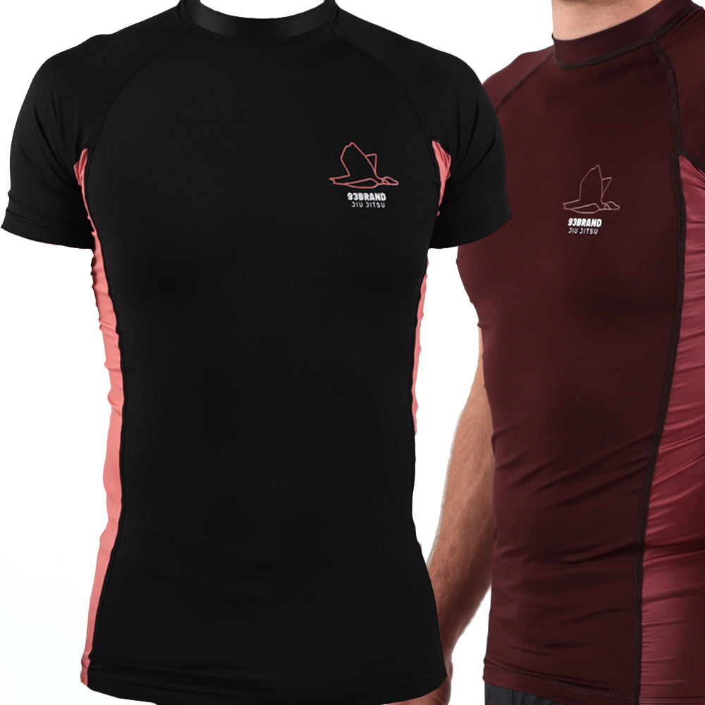 Standard Issue S/S Rash Guards 2-PACK (Burgundy, Black)
