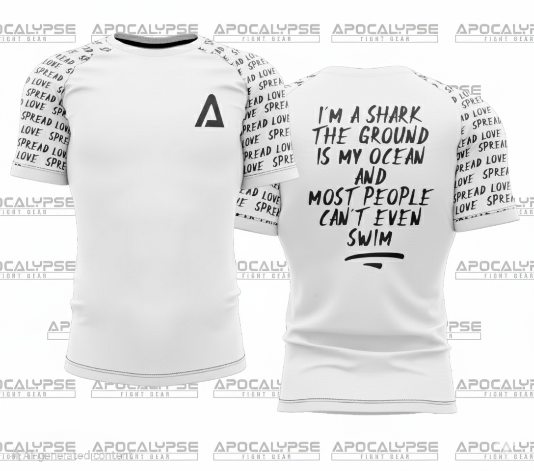 Im a shark short sleeve rash guard