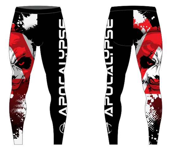 Mens Angry panda leggings