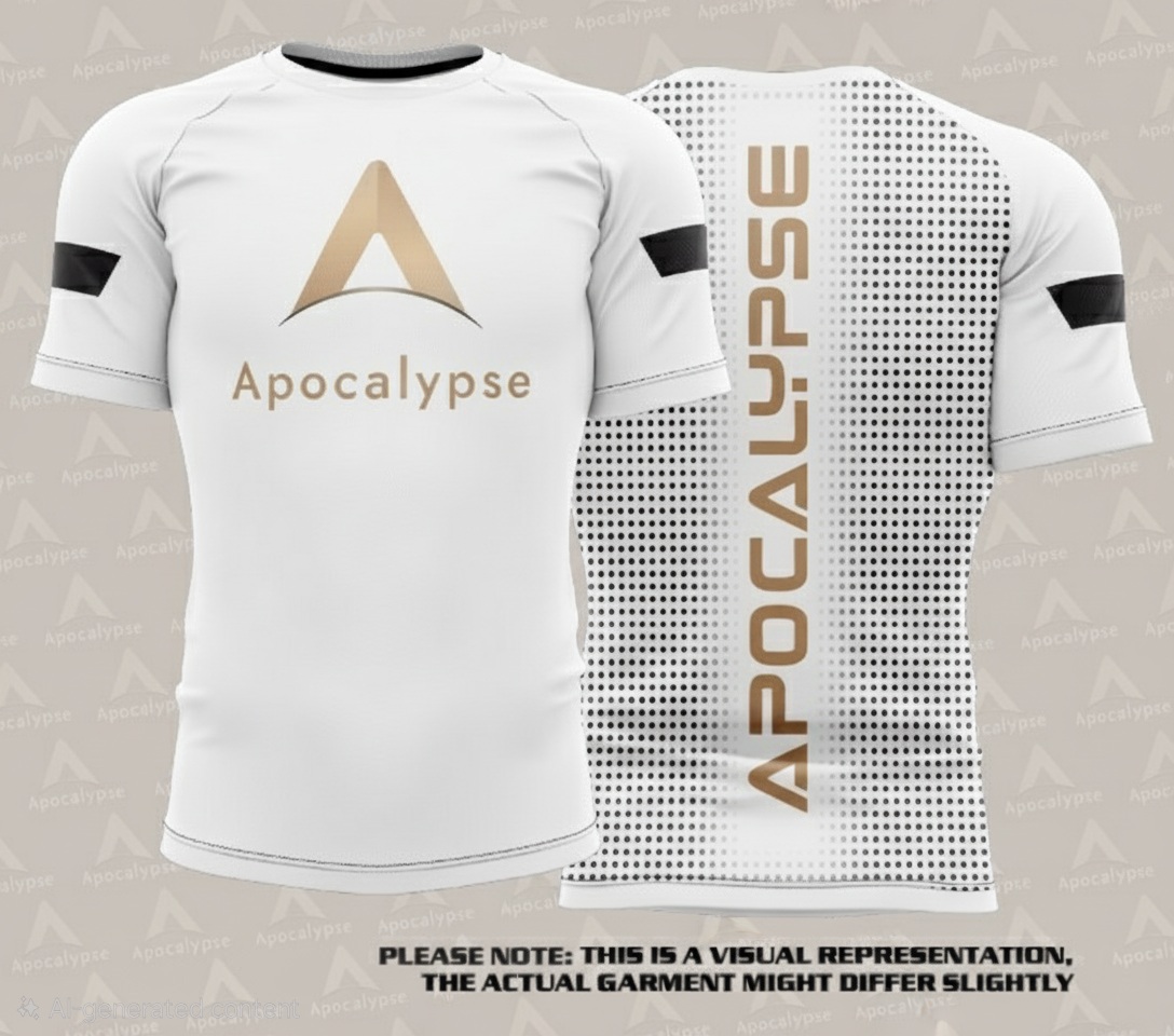 White short sleeve rash guard