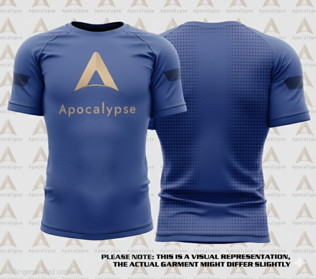 Blue short sleeve rash guard