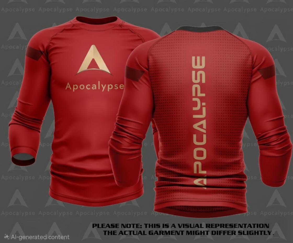 Red Long sleeve rash guard