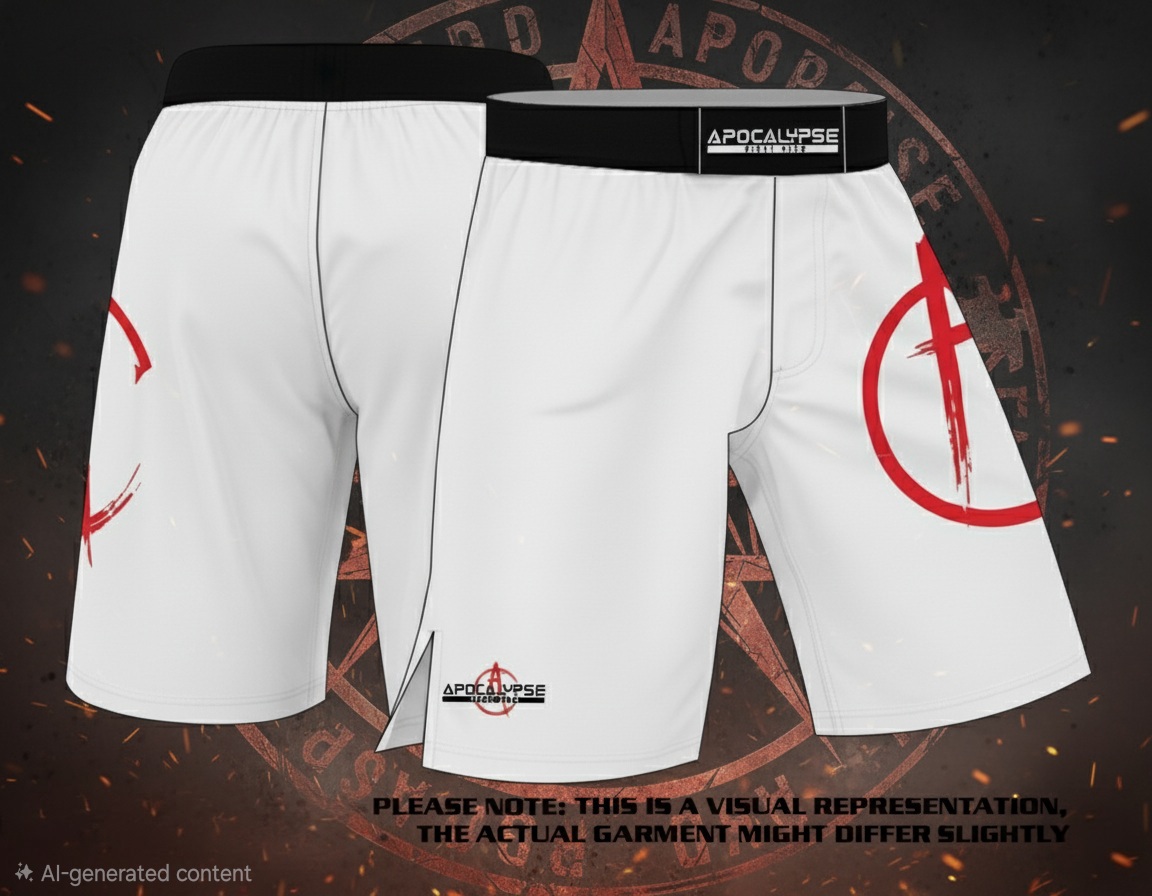 White MMA shorts