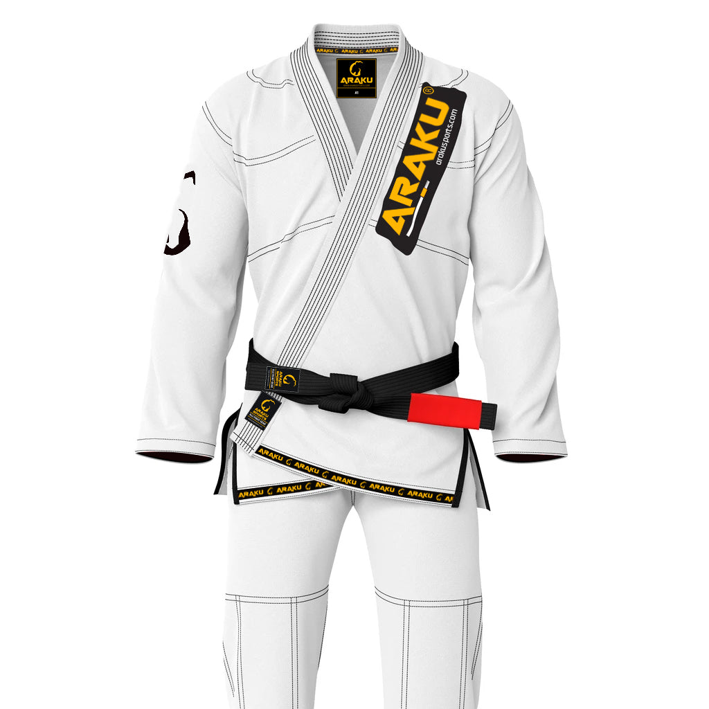 Araku Fighter White Brazilian Jiu Jitsu Bjj Gi