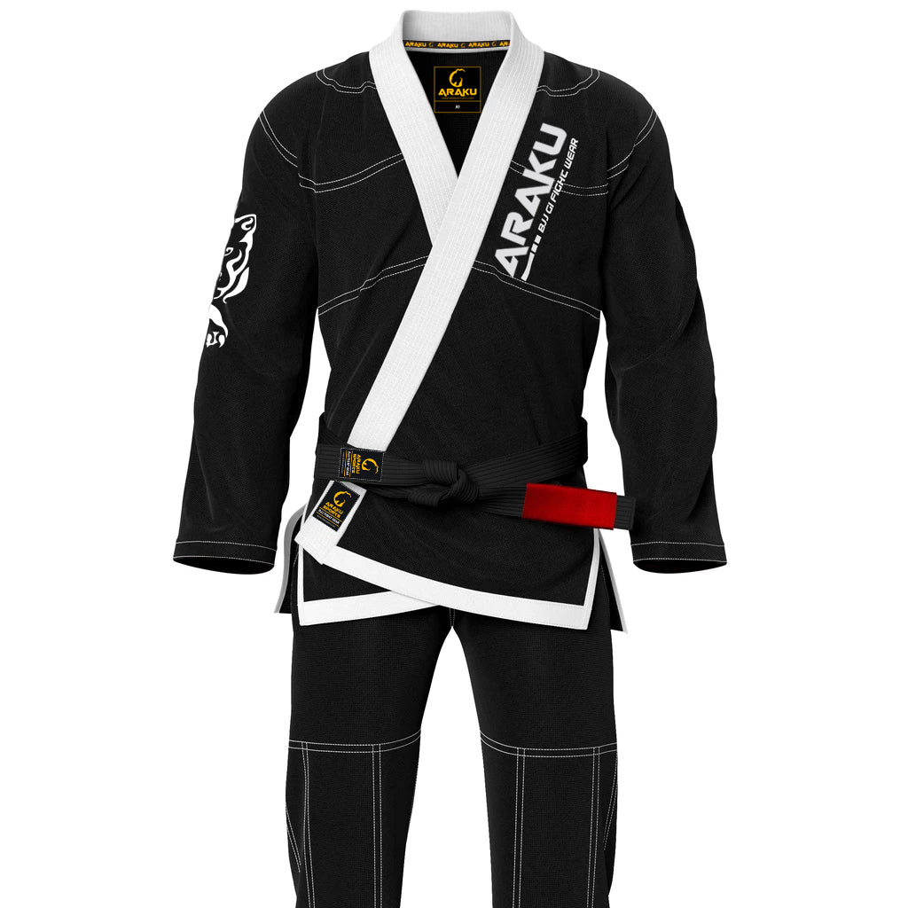 Classic Black Brazilian Jiu Jitsu Gi Bjj Gi - Araku Sports