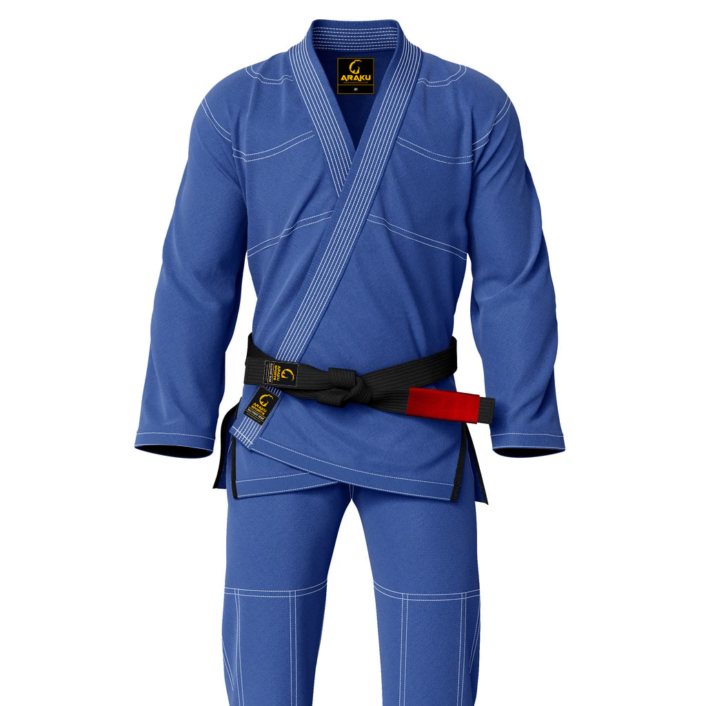 Araku Elite Blue With White Stitching Brazilian Jiu Jitsu Bjj Gi