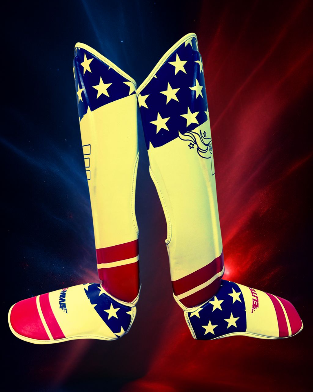 Elite MMA Shin Guards – USA Flag Edition (25th Anniversary)