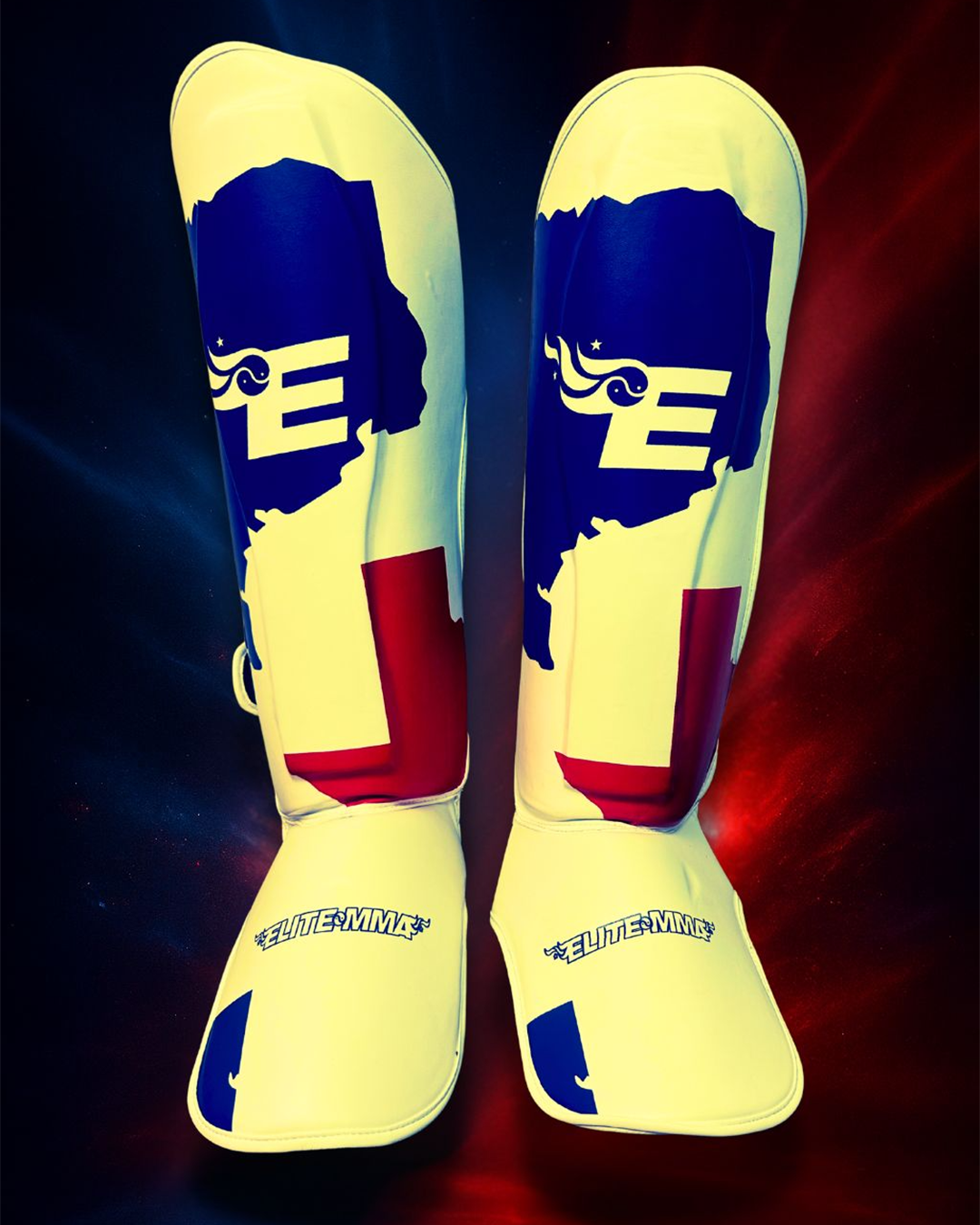 Elite MMA Shin Guards – Texas Flag Edition (25th Anniversary)